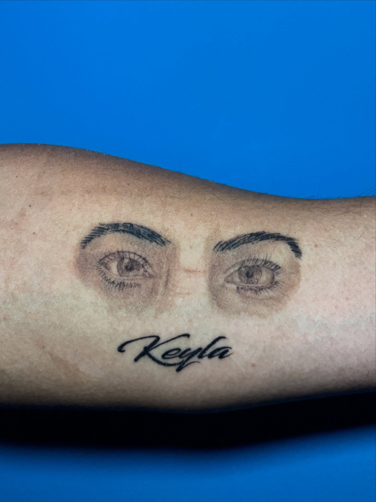 Eyes realism tattoo on the forearm by 🌸Mandy Blossoms🌸The Cosplaying Tattoo Artist🌸