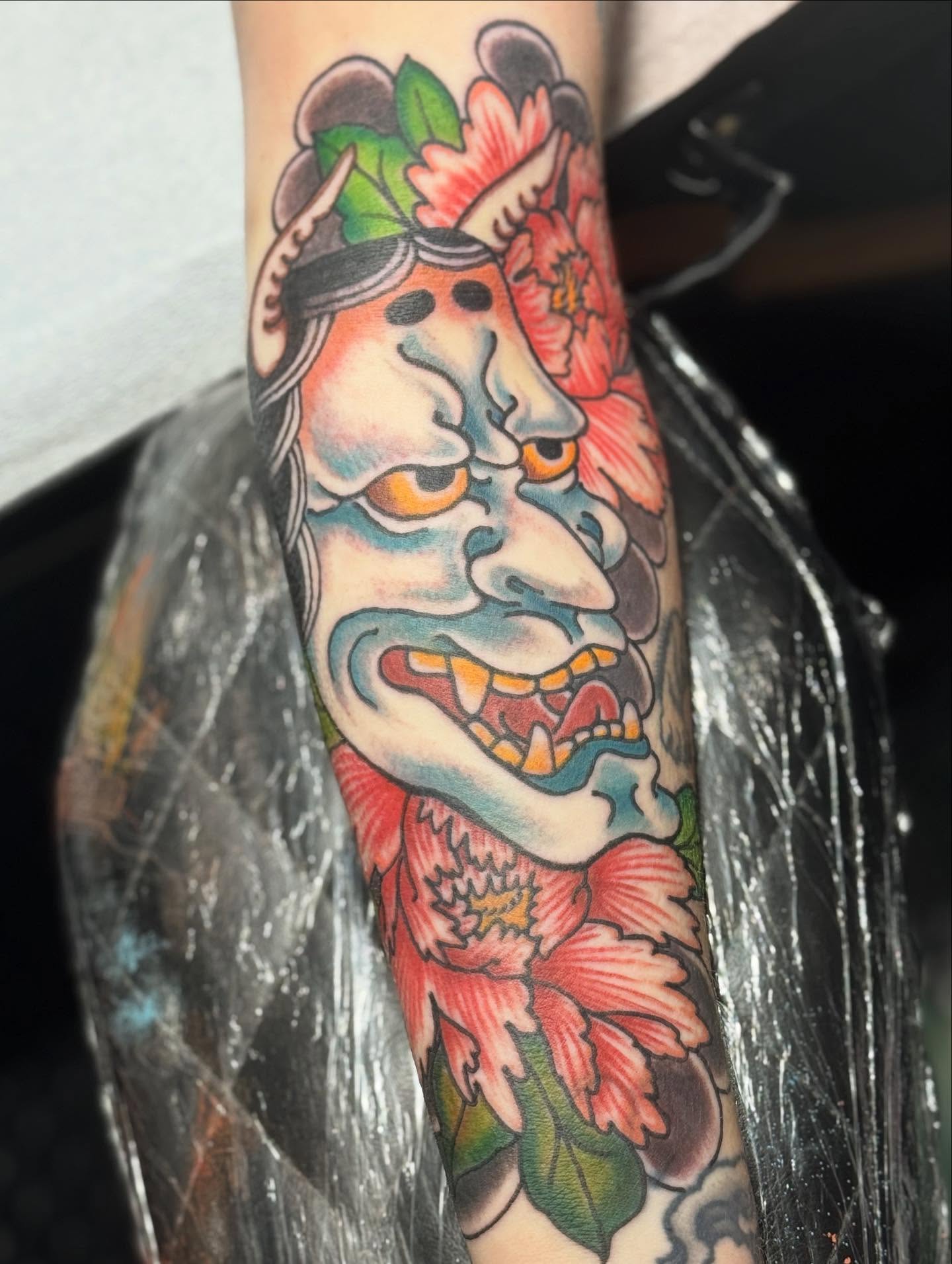 Tattoo by @joshftwtattoo — american_traditional, japanese_irezumi