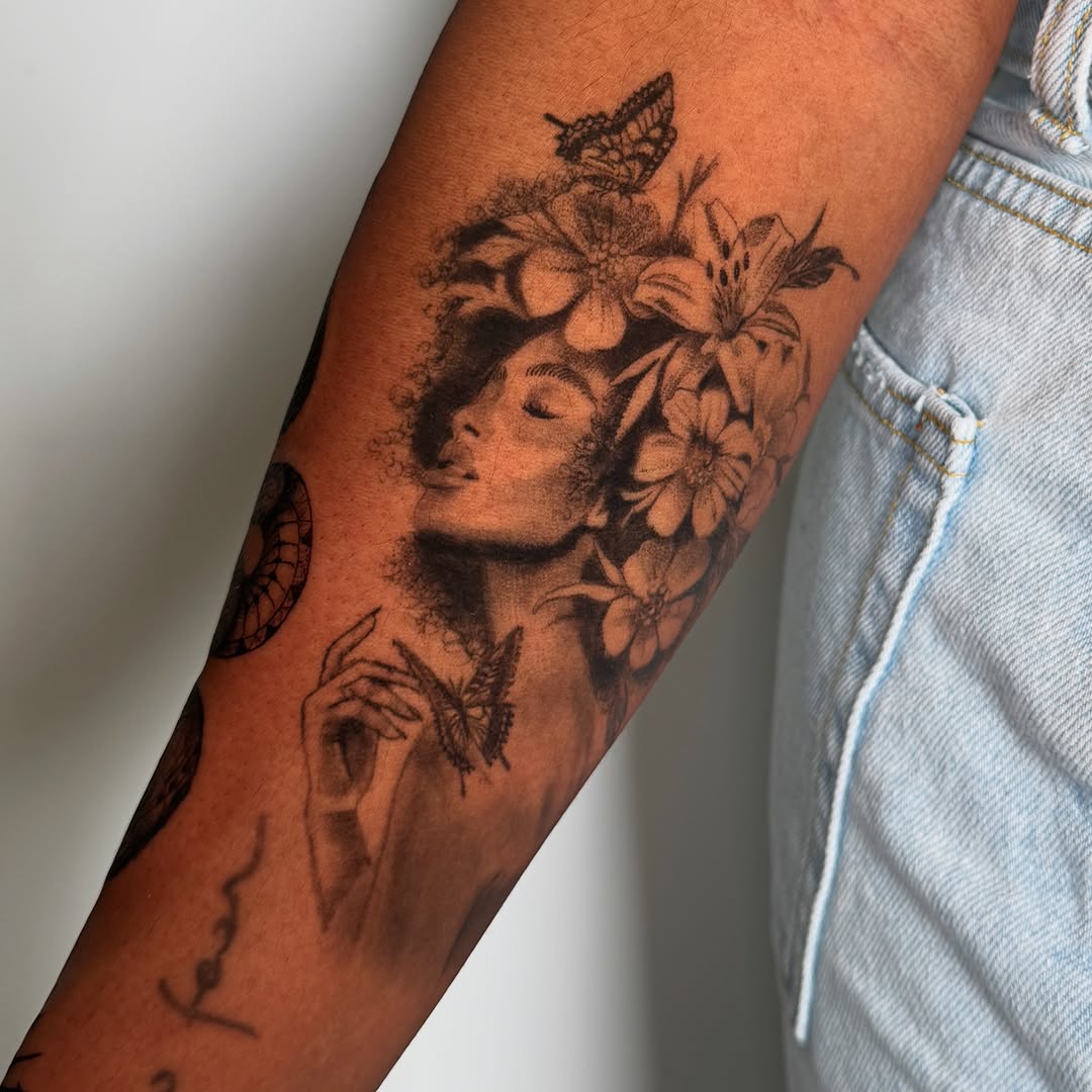 Tattoo by @toritattoos — realism, black_and_grey
