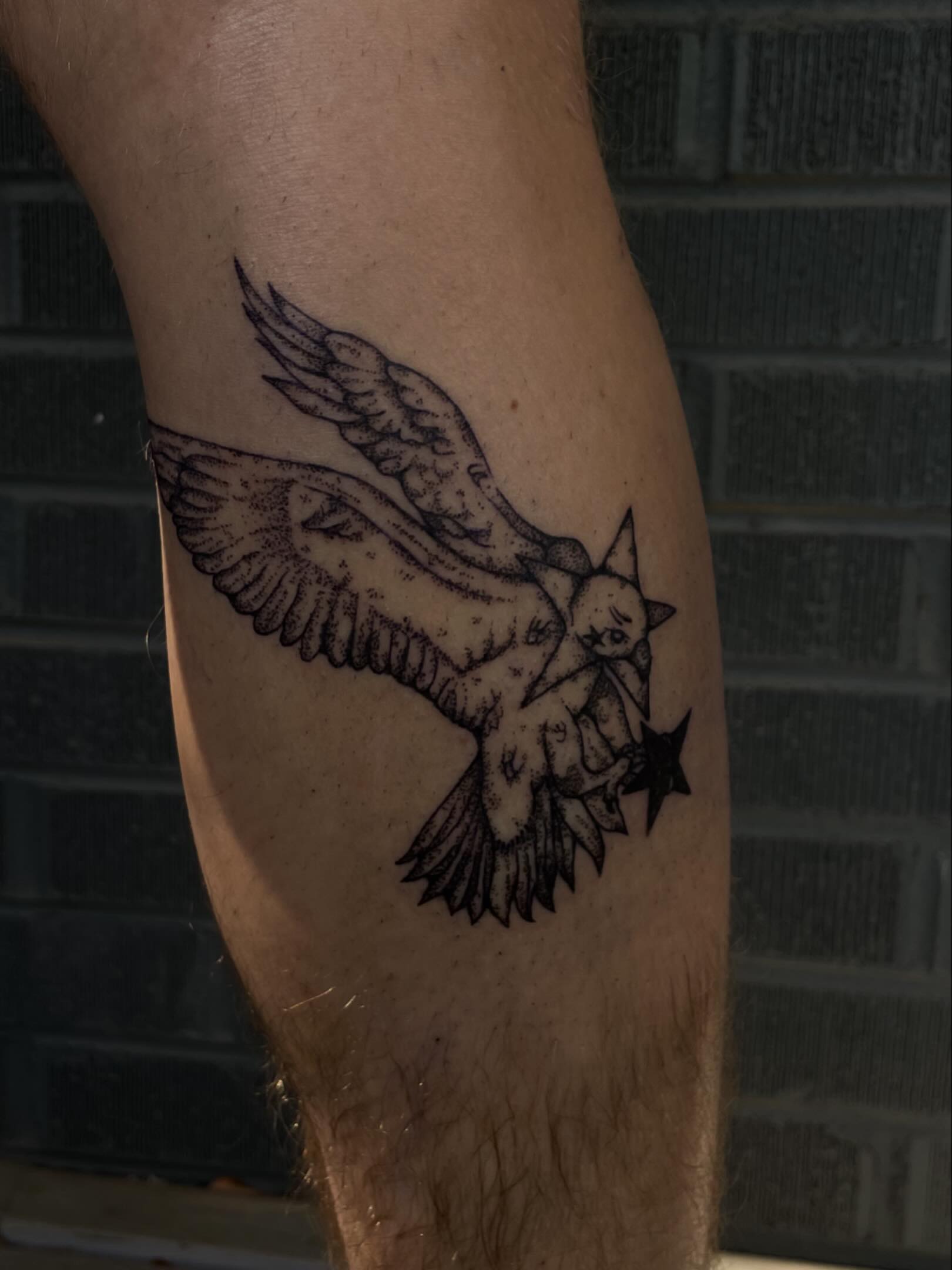 Tattoo by @trisaratoptattoos β dotwork, black_and_grey