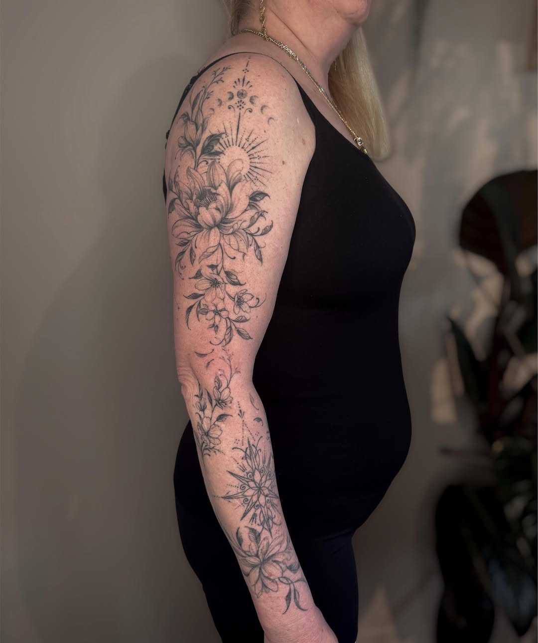 Tattoo by @slaubcreation — black_and_grey