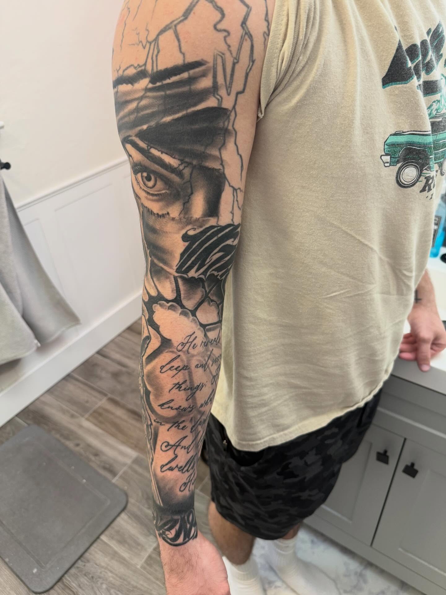 Tattoo by @shellzinkz — realism, dark_realism
