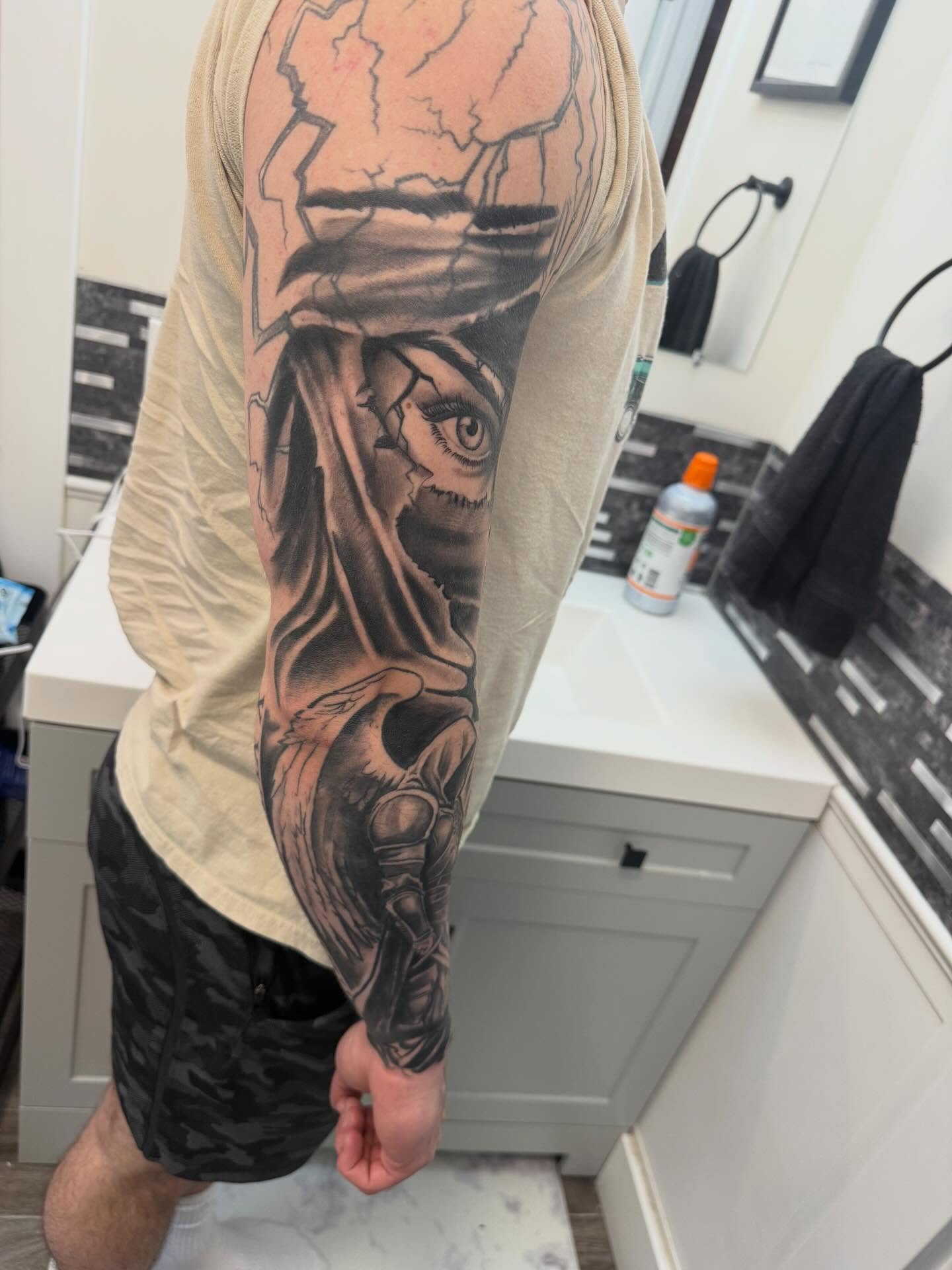 Tattoo by @shellzinkz — realism, dark_realism