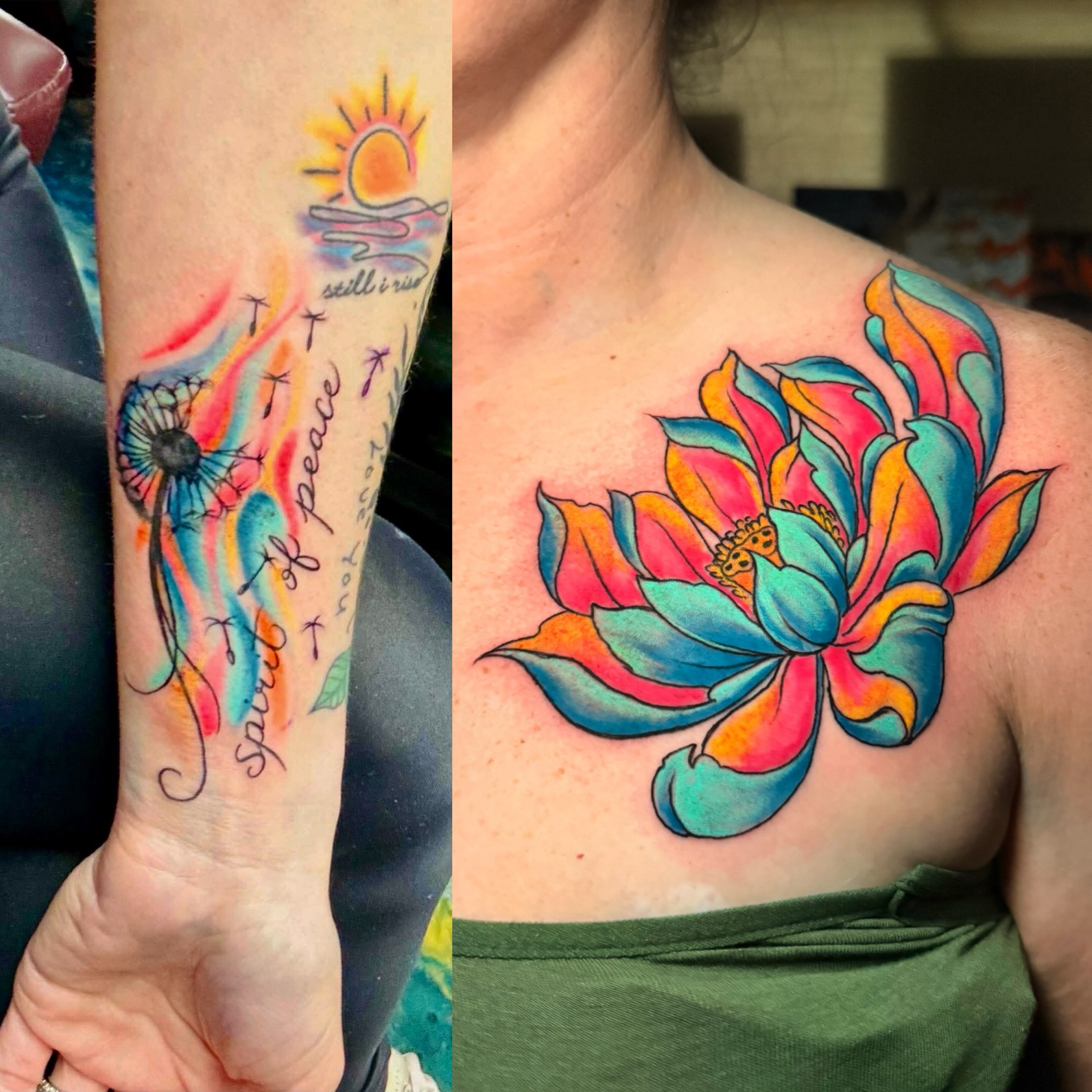 Tattoo by @garrett.morrell — watercolor