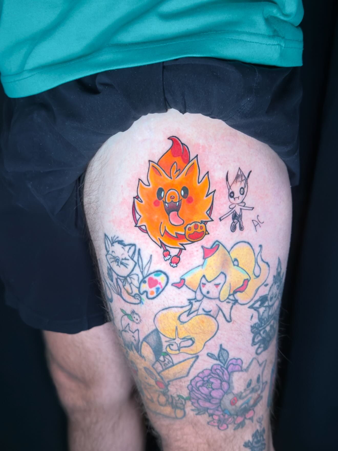 Tattoo by @damon.d.tattoos — new_school, anime