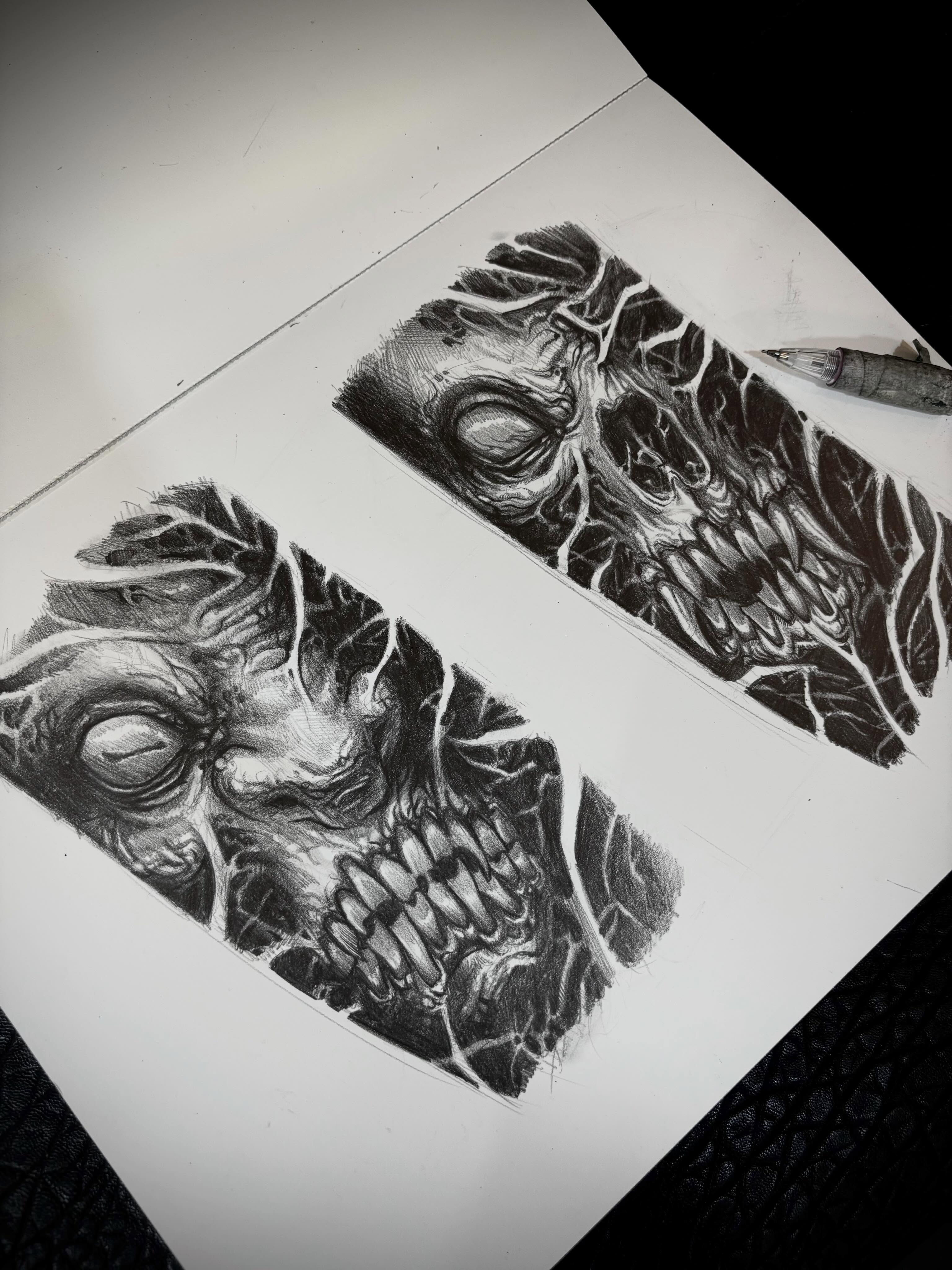 Tattoo by @blaggy__black — dark_realism