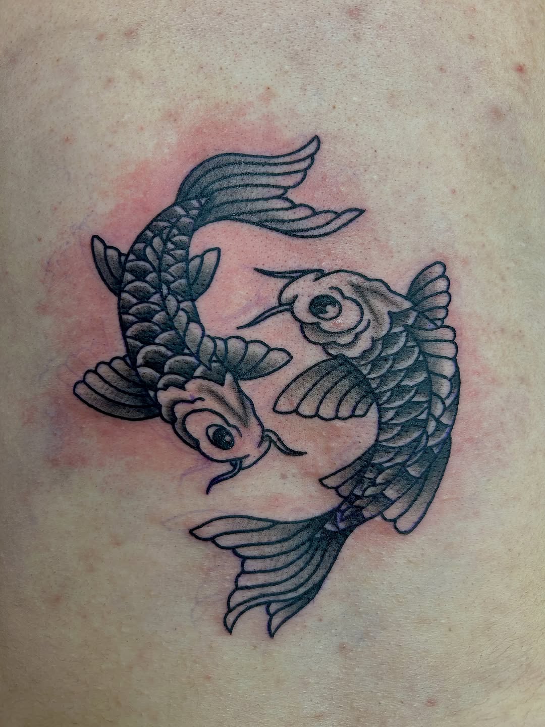 Tattoo by @stabbing_strawberries — japanese_irezumi, black_and_grey
