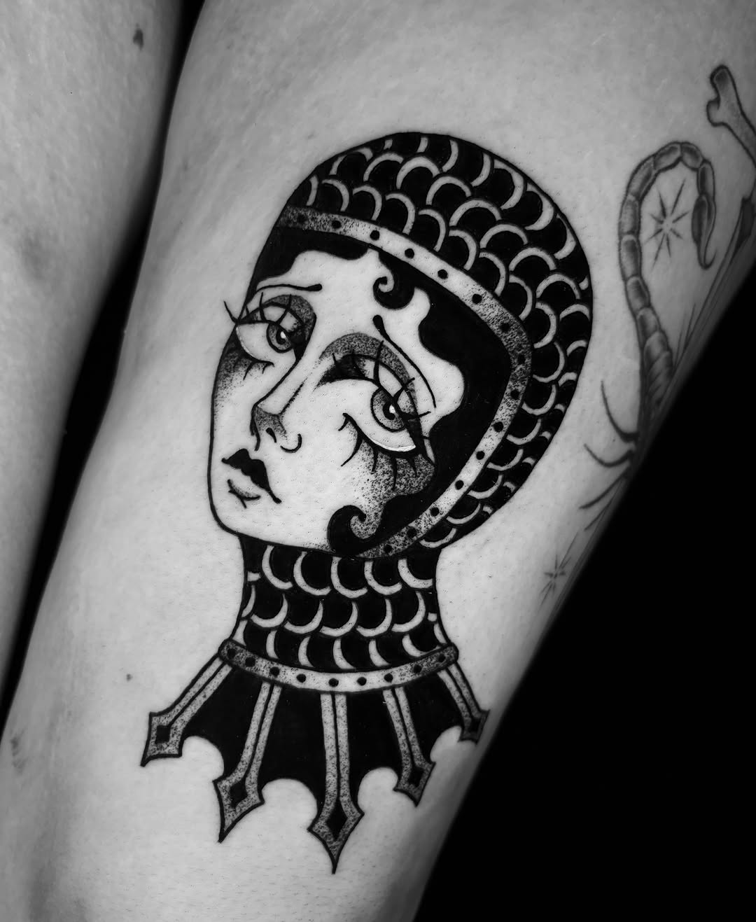 Tattoo by @call.me.crybabyy — black_and_grey