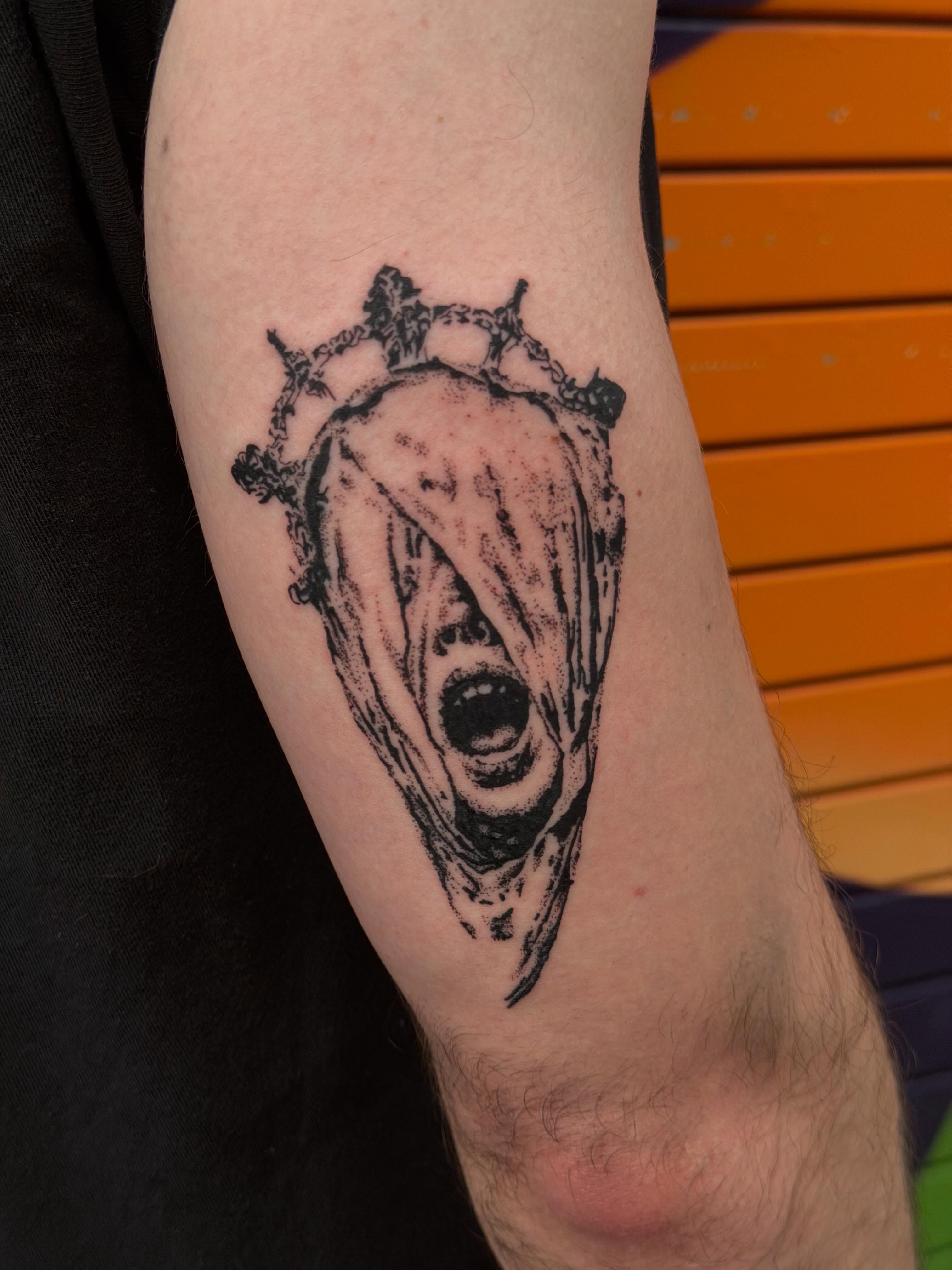 Tattoo by @blackstatictattoos — black_and_grey, realism
