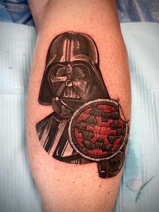 Darth vader realism tattoo on the forearm by 𝐖𝐄𝐒