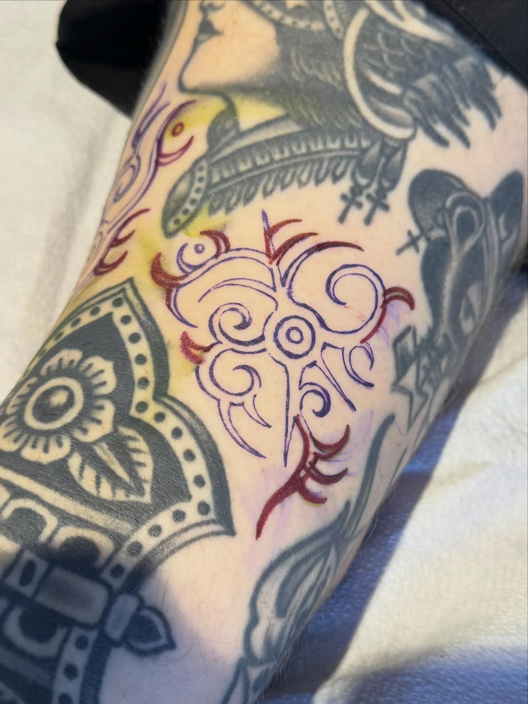 Tattoo by @painted_peach — geometric, ornamental