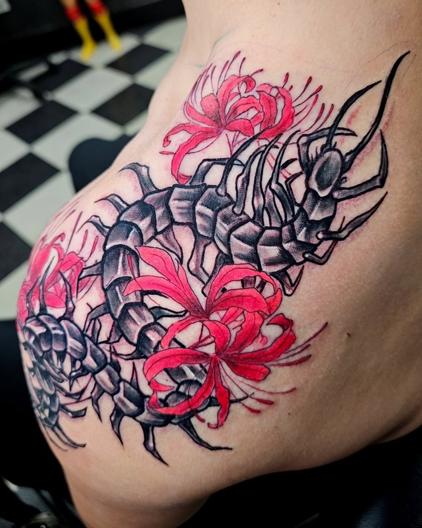 Tattoo by @whatthehecker88 — black_and_grey, realism