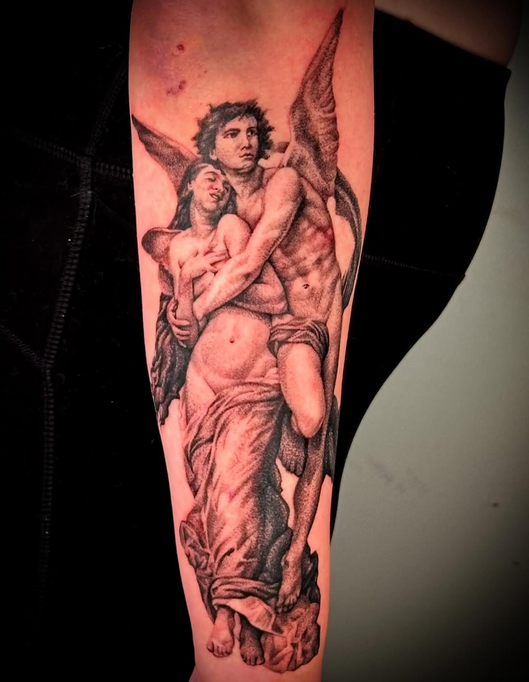Tattoo by @mriverotattoos — realism, black_and_grey