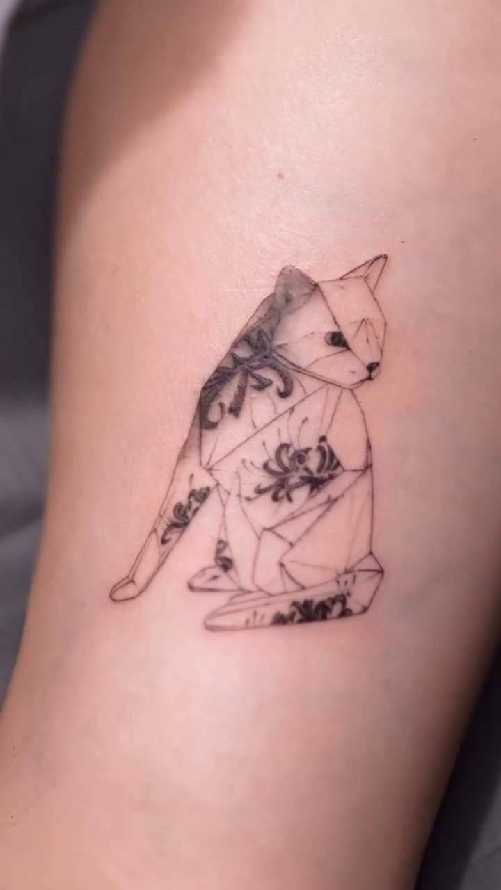 Tattoo by @alinasovina.tattooing — fine_line, black_and_grey