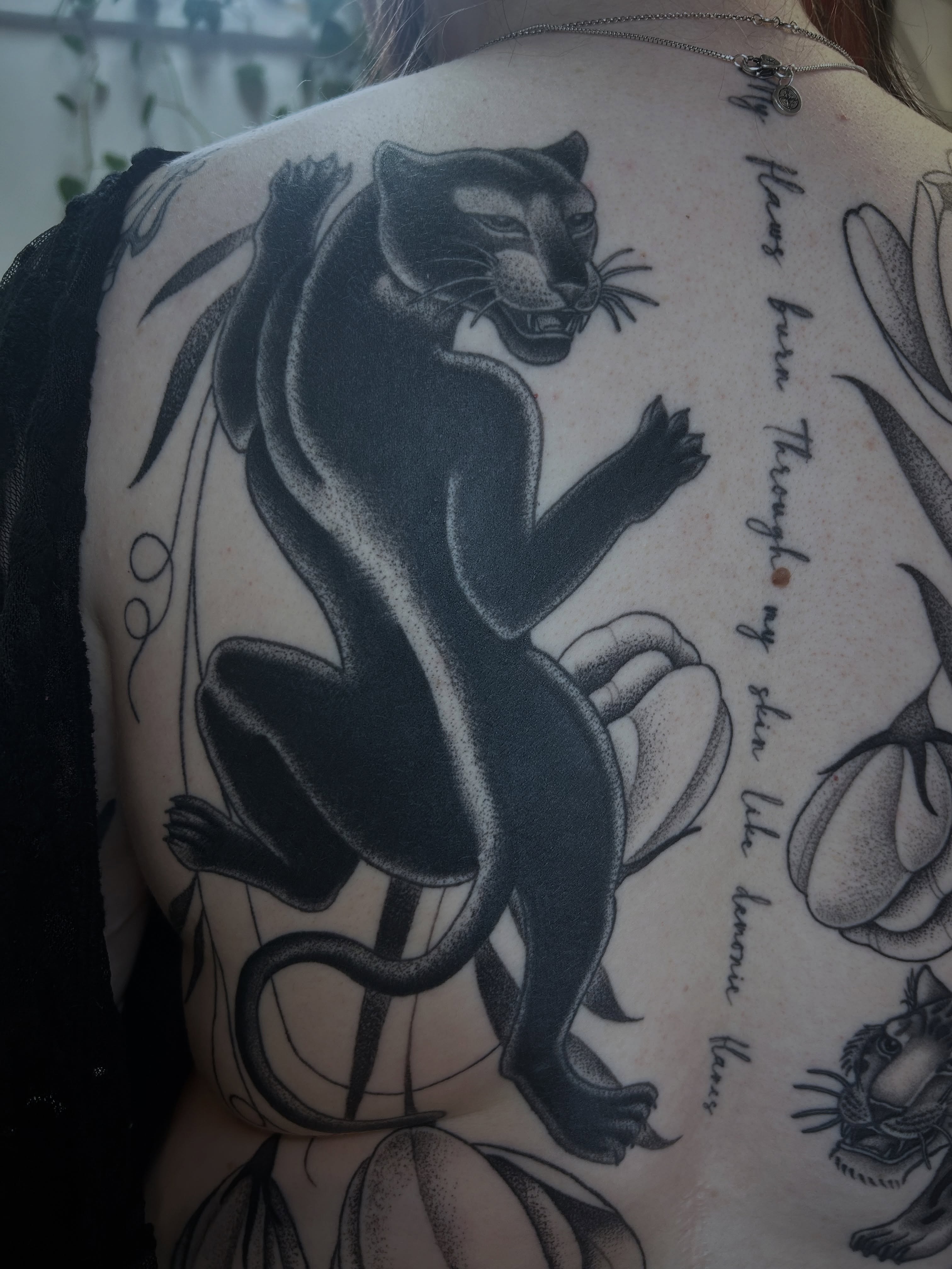 Tattoo by @midwestcrybaby — black_and_grey