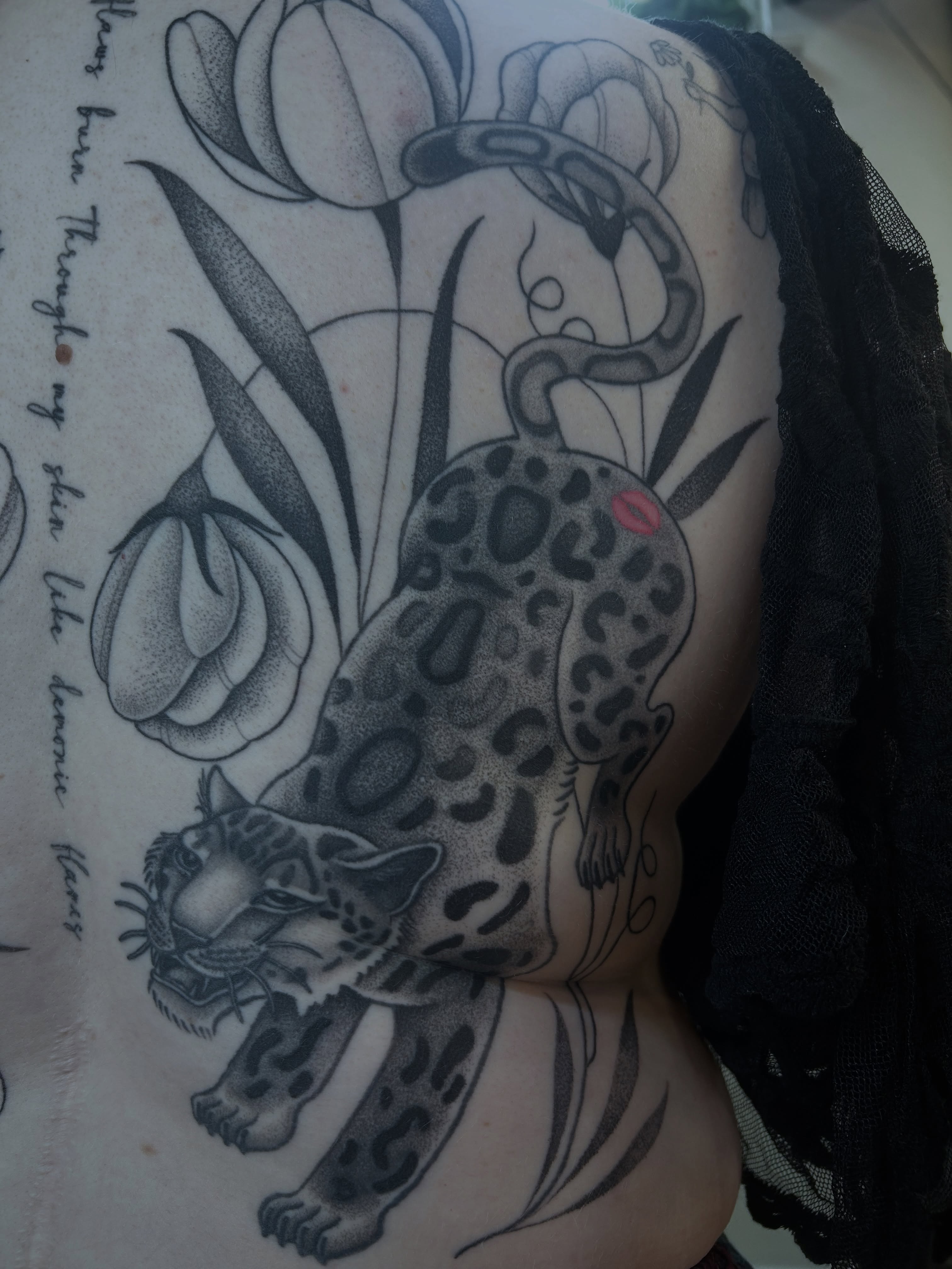 Tattoo by @midwestcrybaby — dotwork, black_and_grey