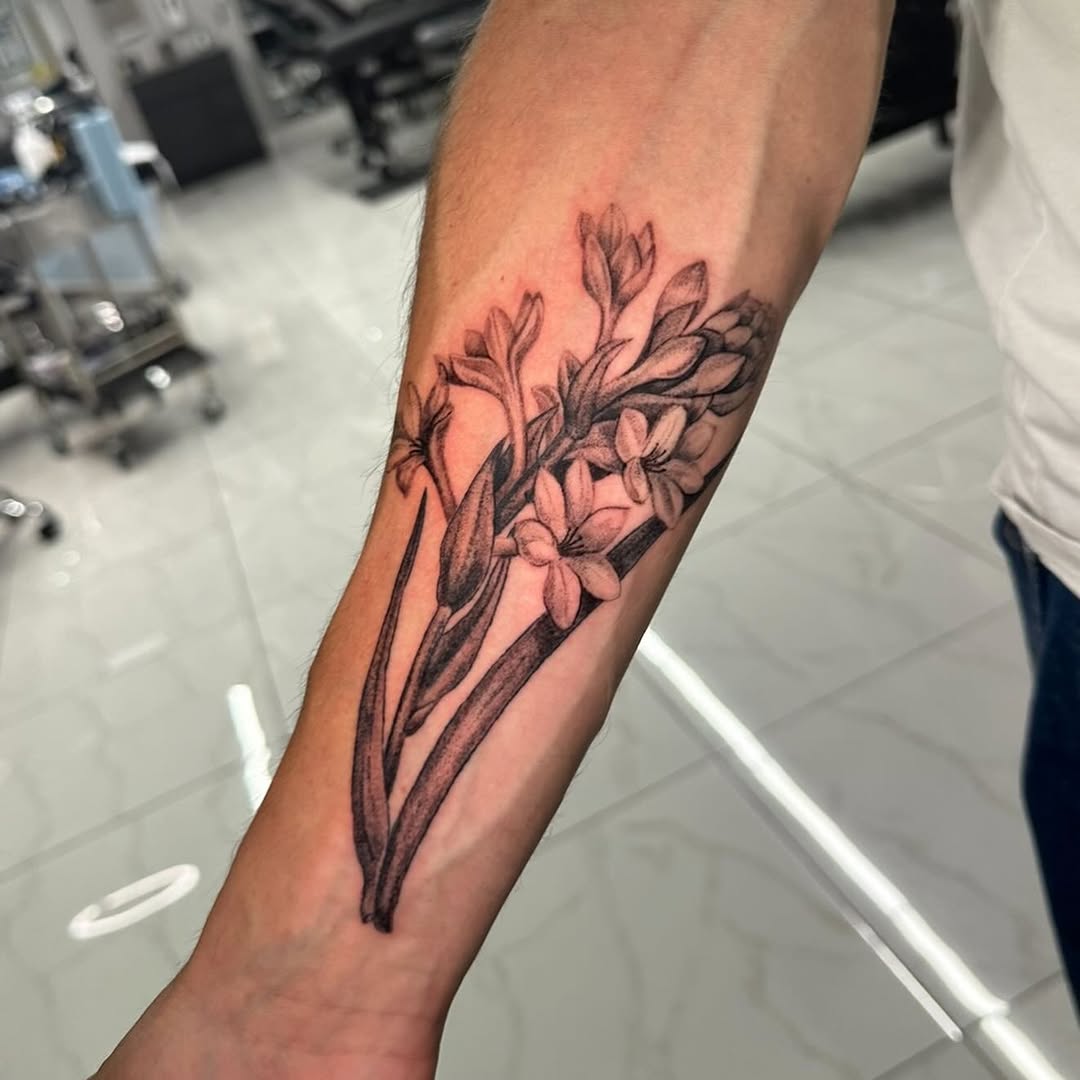 Tattoo by @by_keroosha — black_and_grey, realism