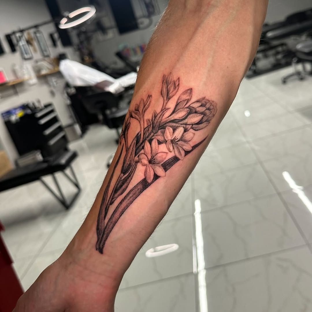 Tattoo by @by_keroosha — black_and_grey, realism