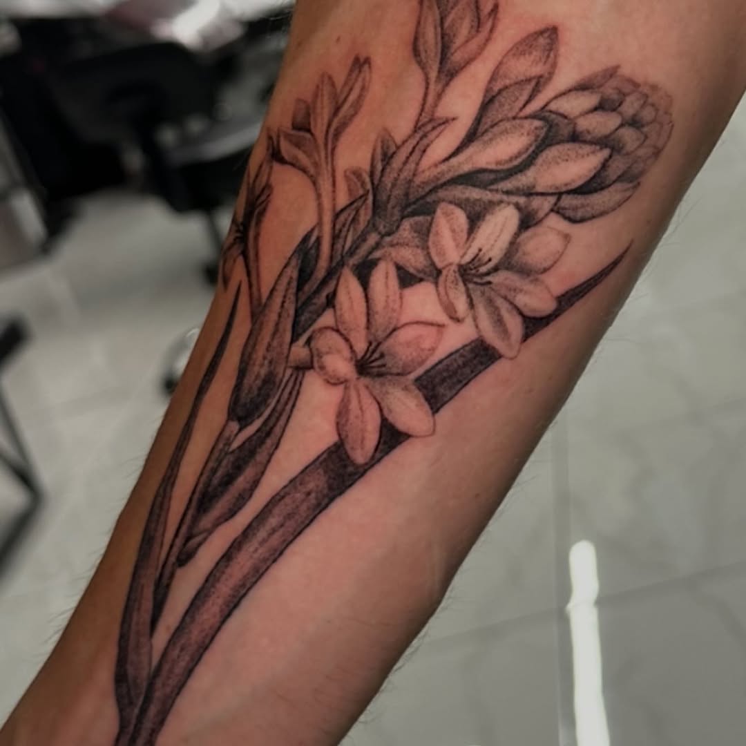Tattoo by @by_keroosha — black_and_grey, realism
