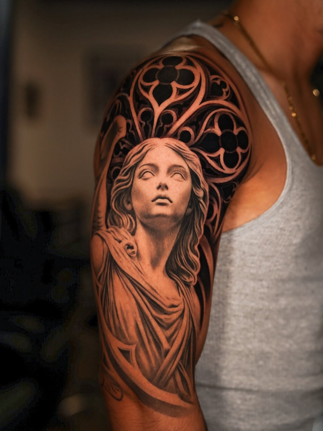 Tattoo by @coleworldtattoo โ realism, black_and_grey