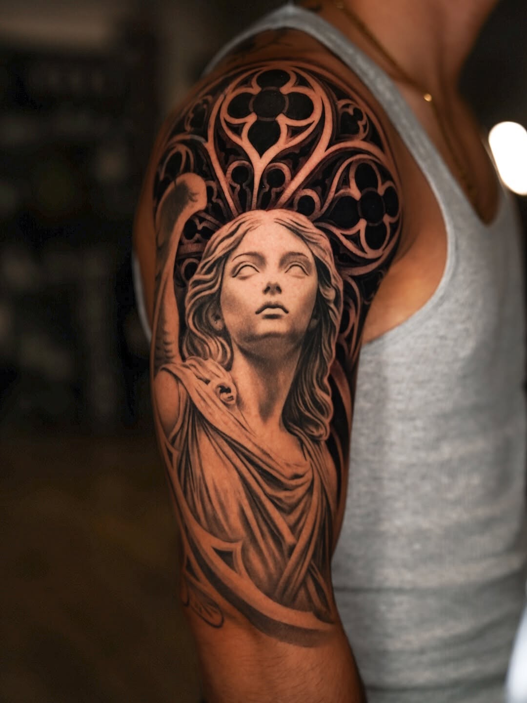 Tattoo by @coleworldtattoo โ realism, black_and_grey