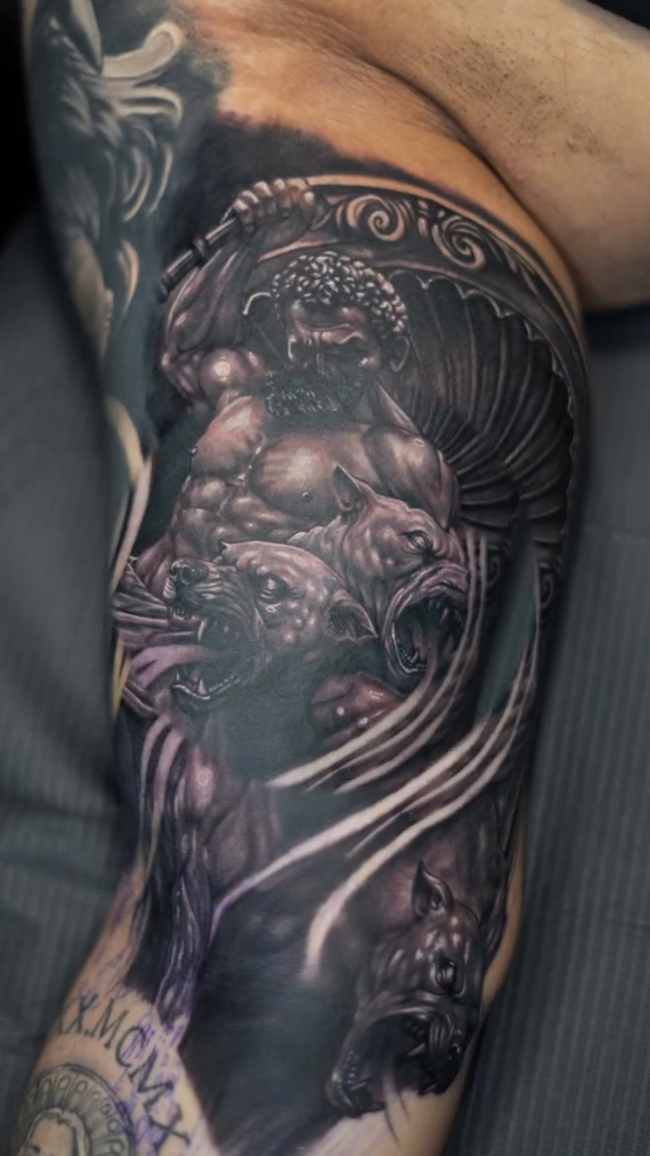 Tattoo by @jovastattoo โ realism, black_and_grey
