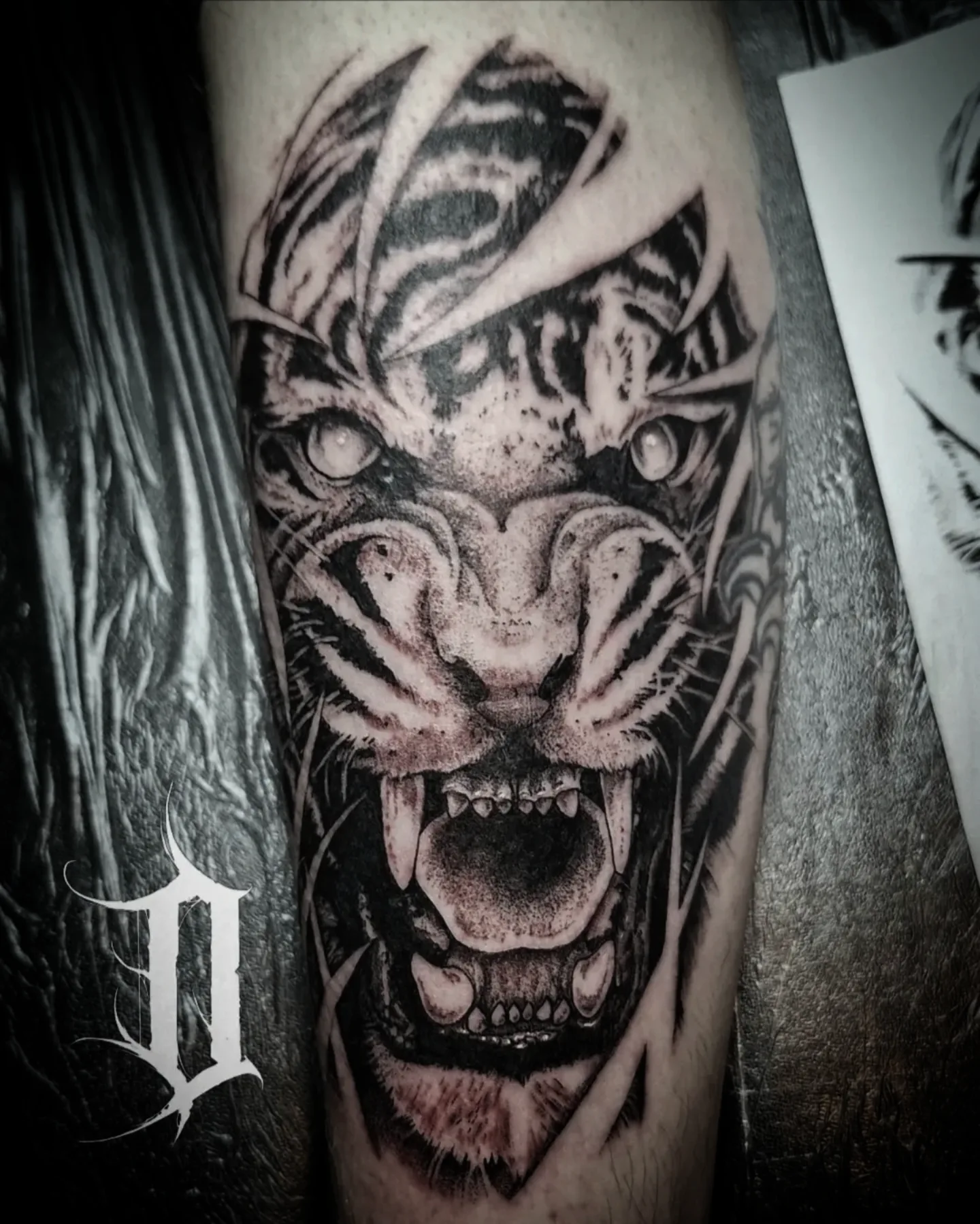 Tattoo by @darren_artwork — realism, dark_realism