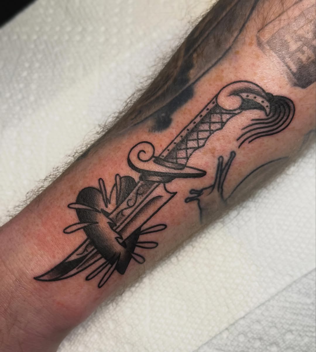Tattoo by @senemtattooer — black_and_grey