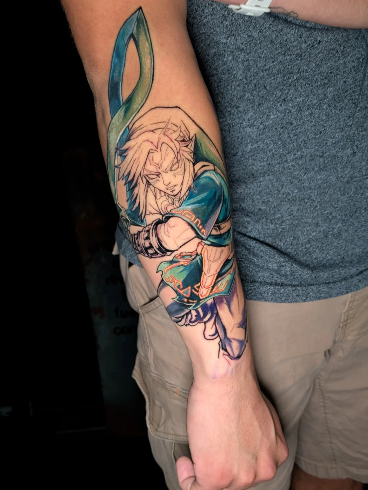 Tattoo by @beebe_artistry — anime