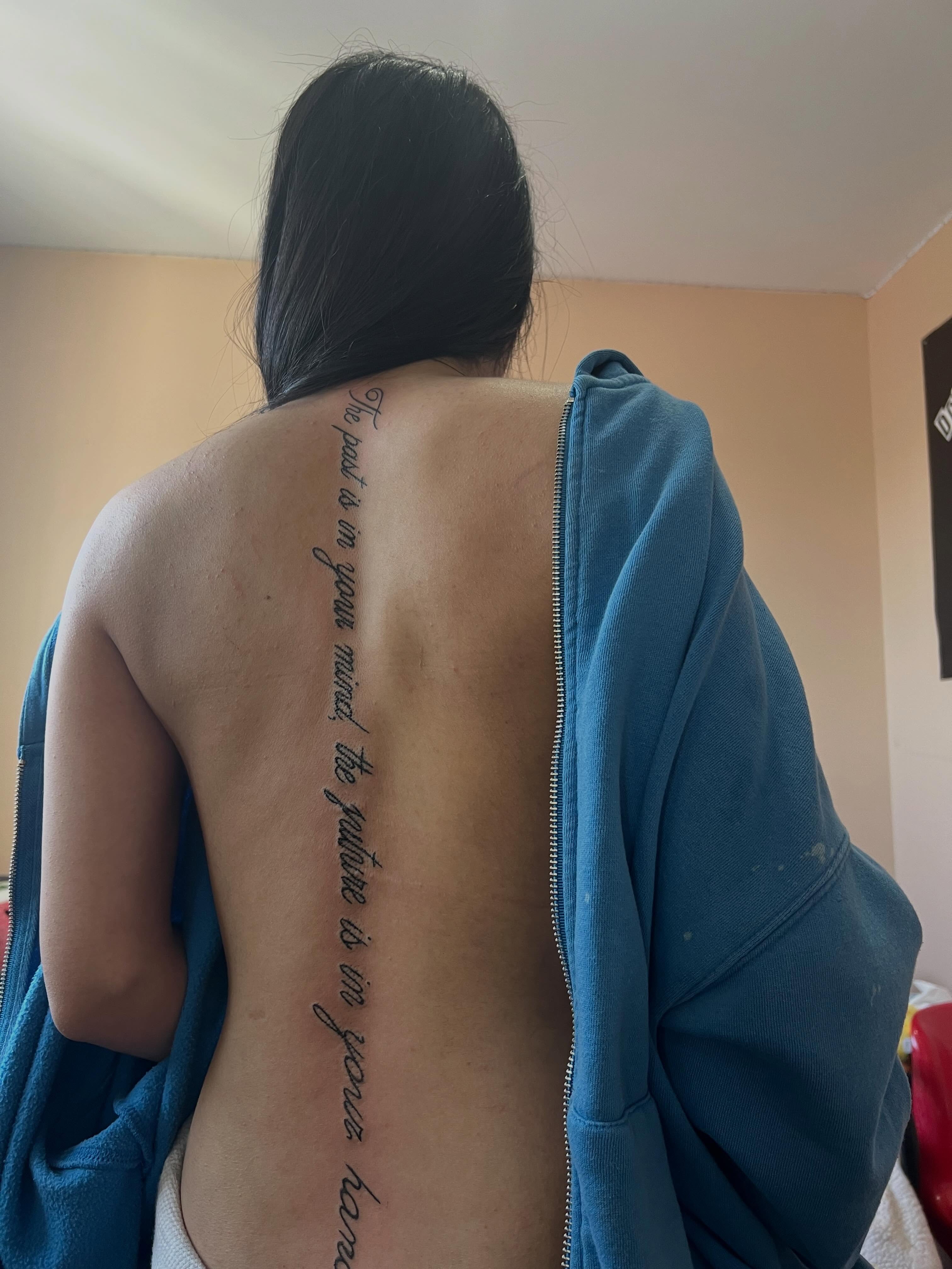 Tattoo by @tattedupbaddies_ — lettering_script