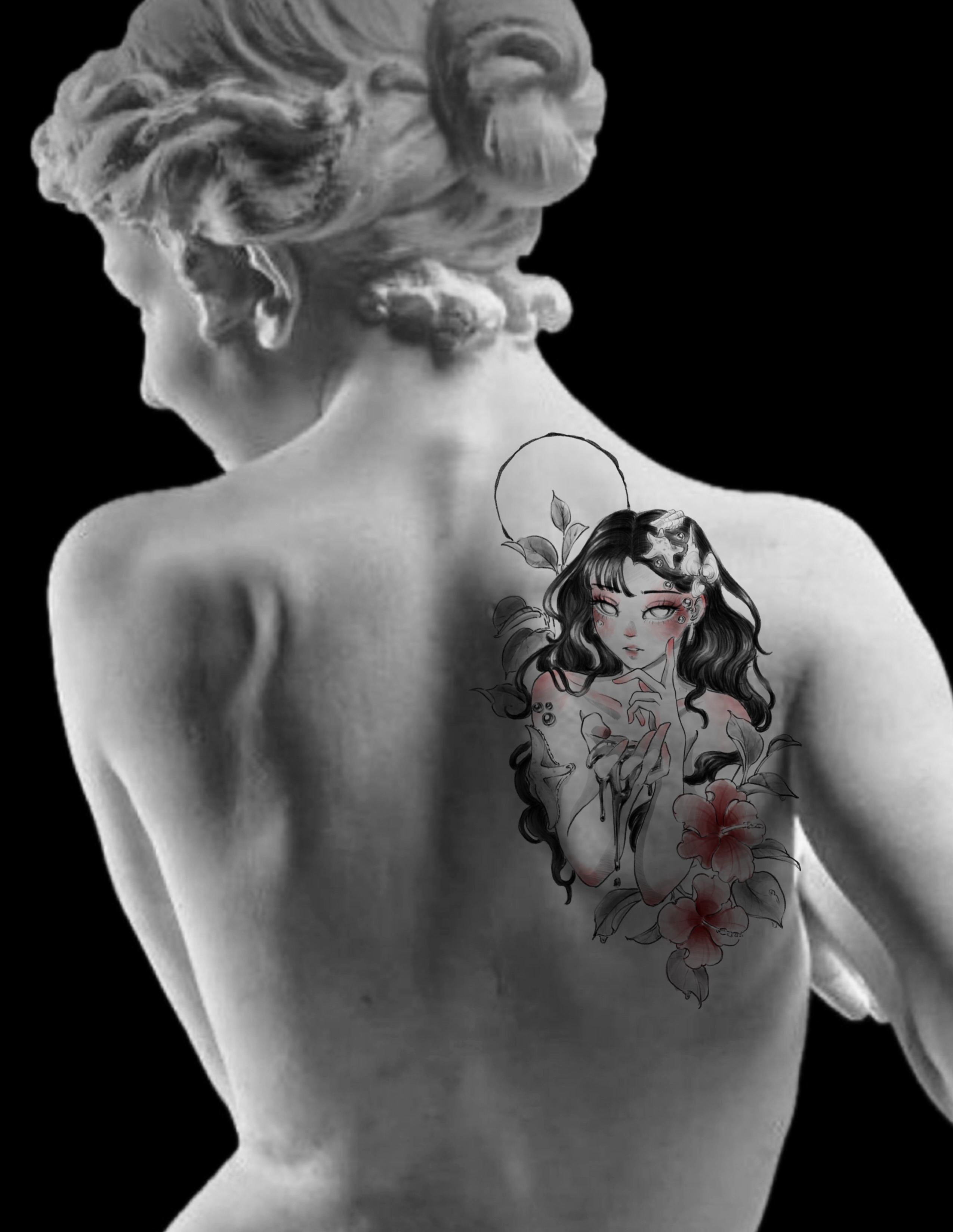 Tattoo by @misaxinks — anime, illustrative