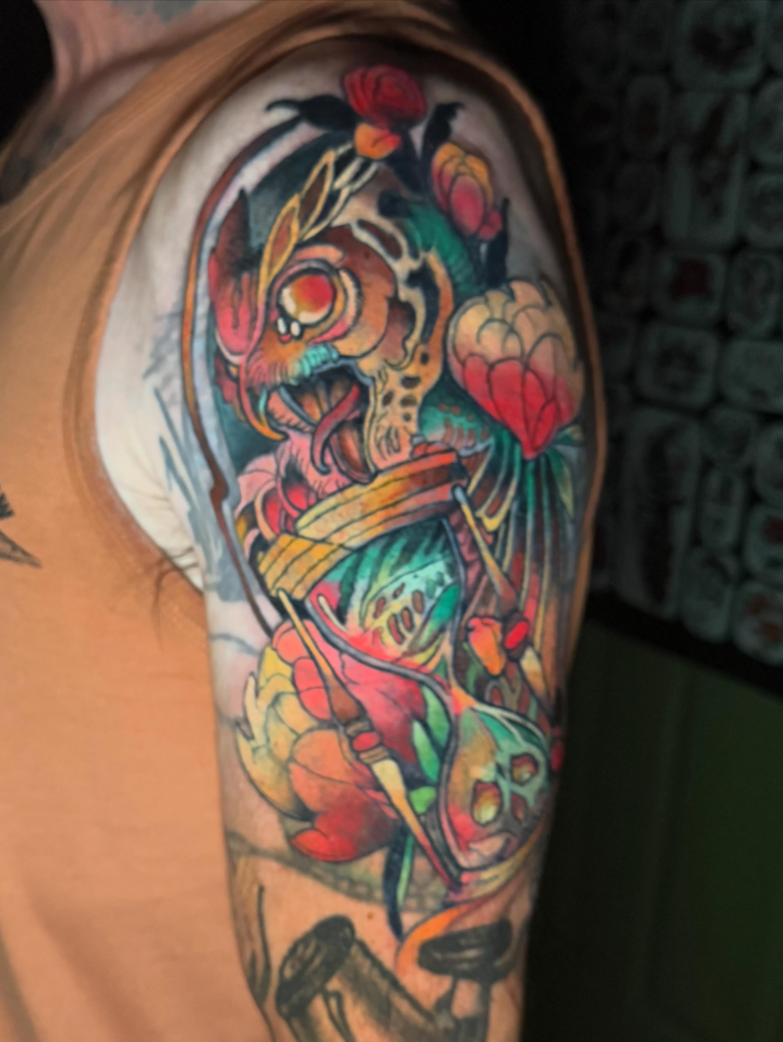 Tattoo by @xjgtattoosx — new_school, watercolor