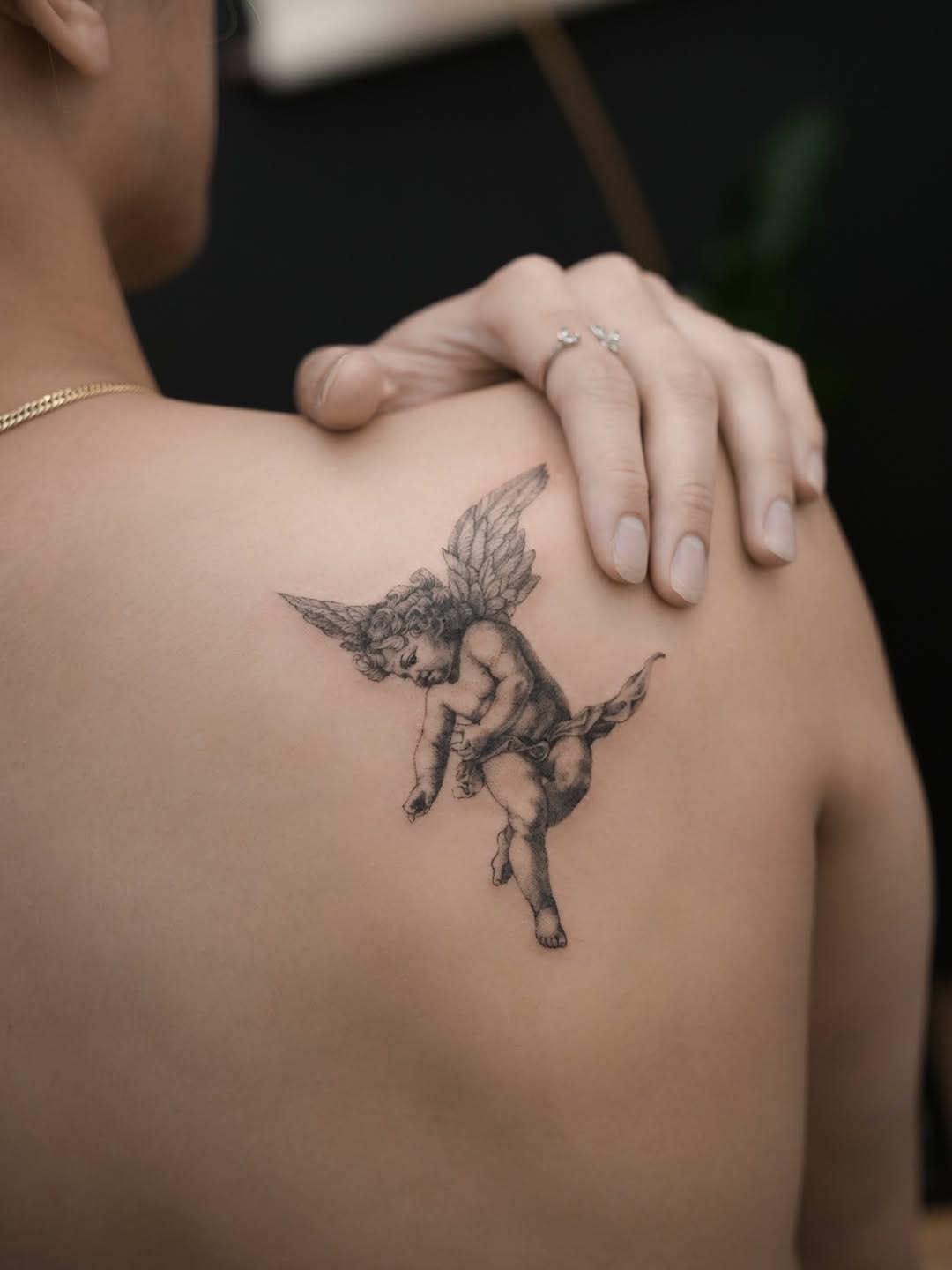 Tattoo by @junh_tattoo — realism, black_and_grey