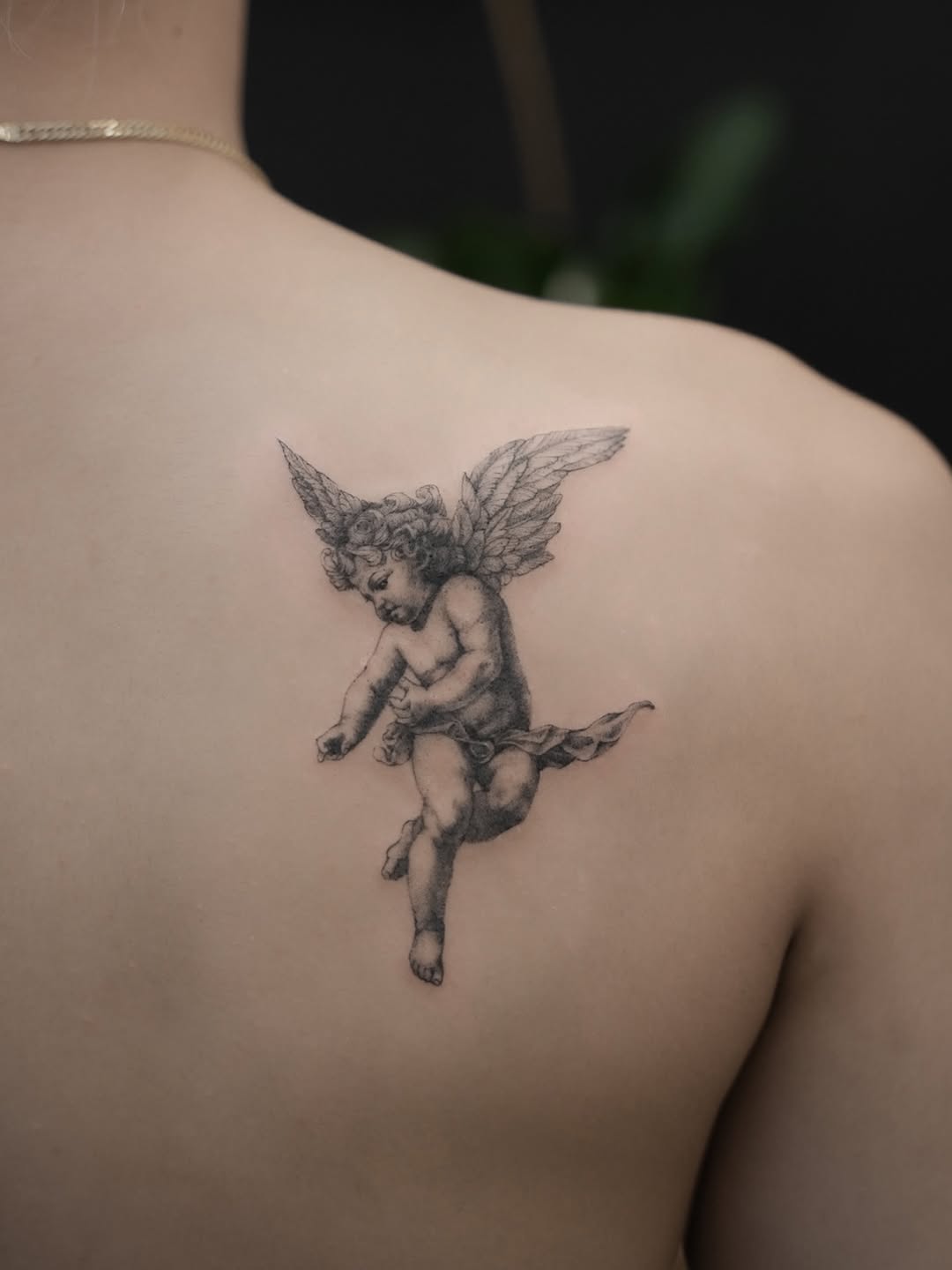 Tattoo by @junh_tattoo — realism, black_and_grey