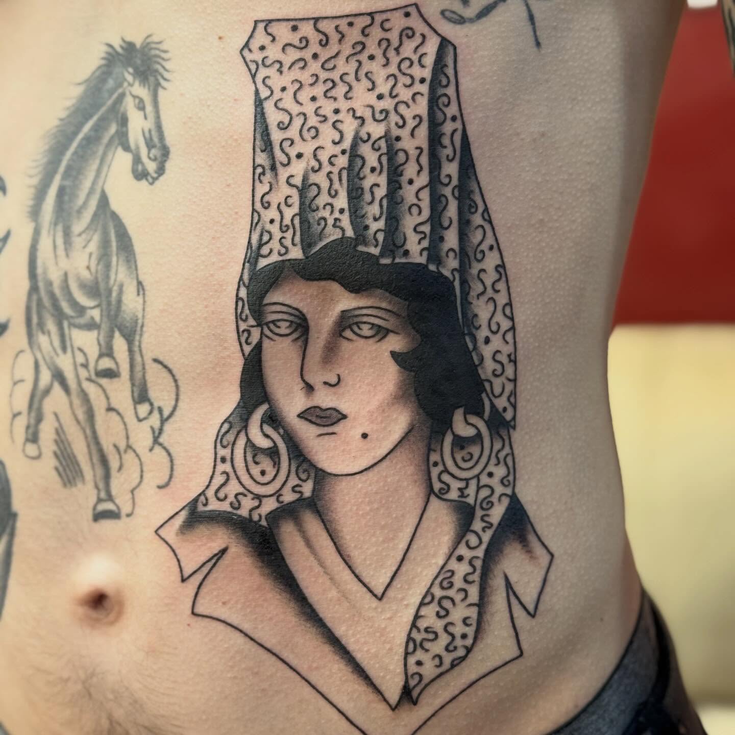 Tattoo by @luckyloutattoos — black_and_grey, realism