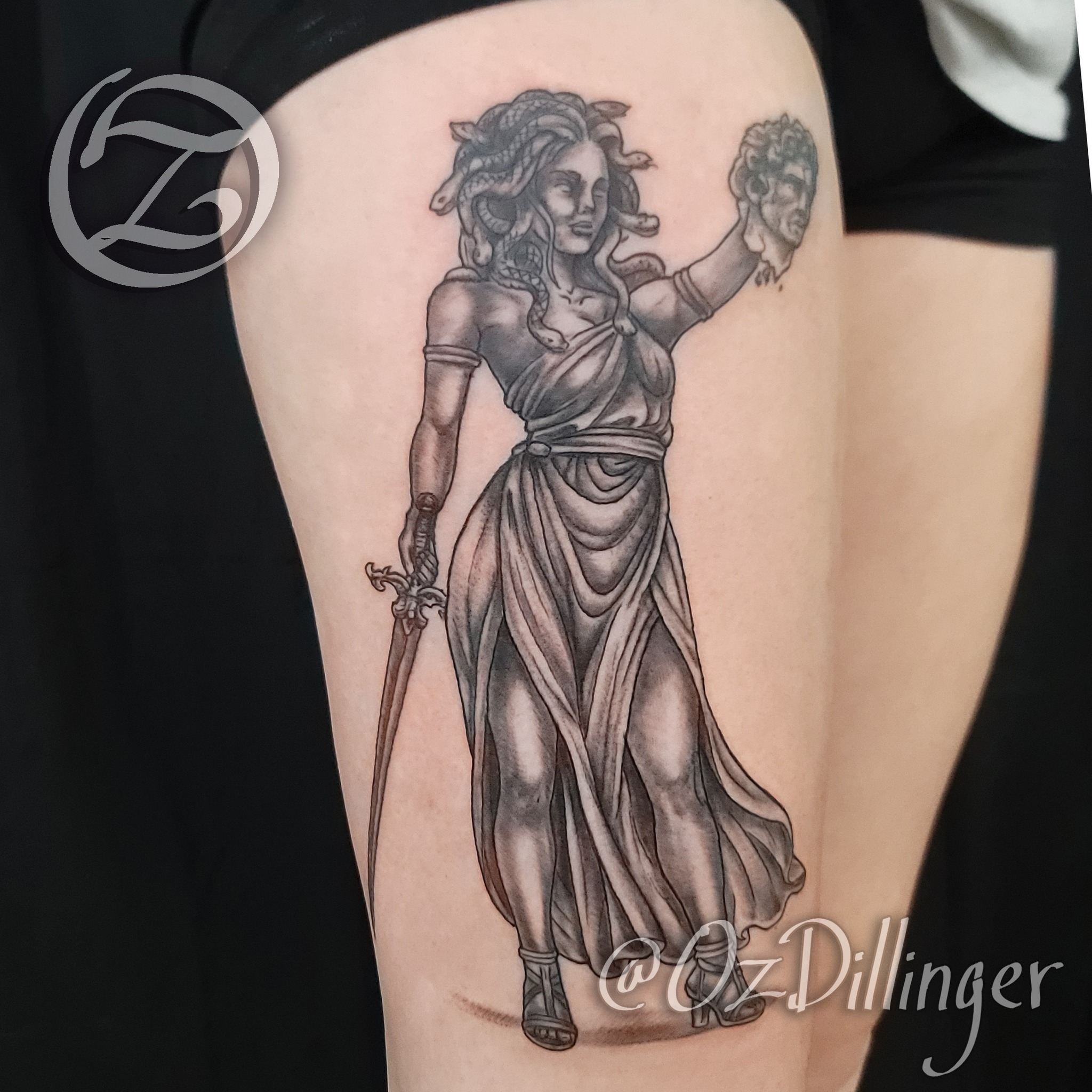 Tattoo by @ozdillinger — black_and_grey