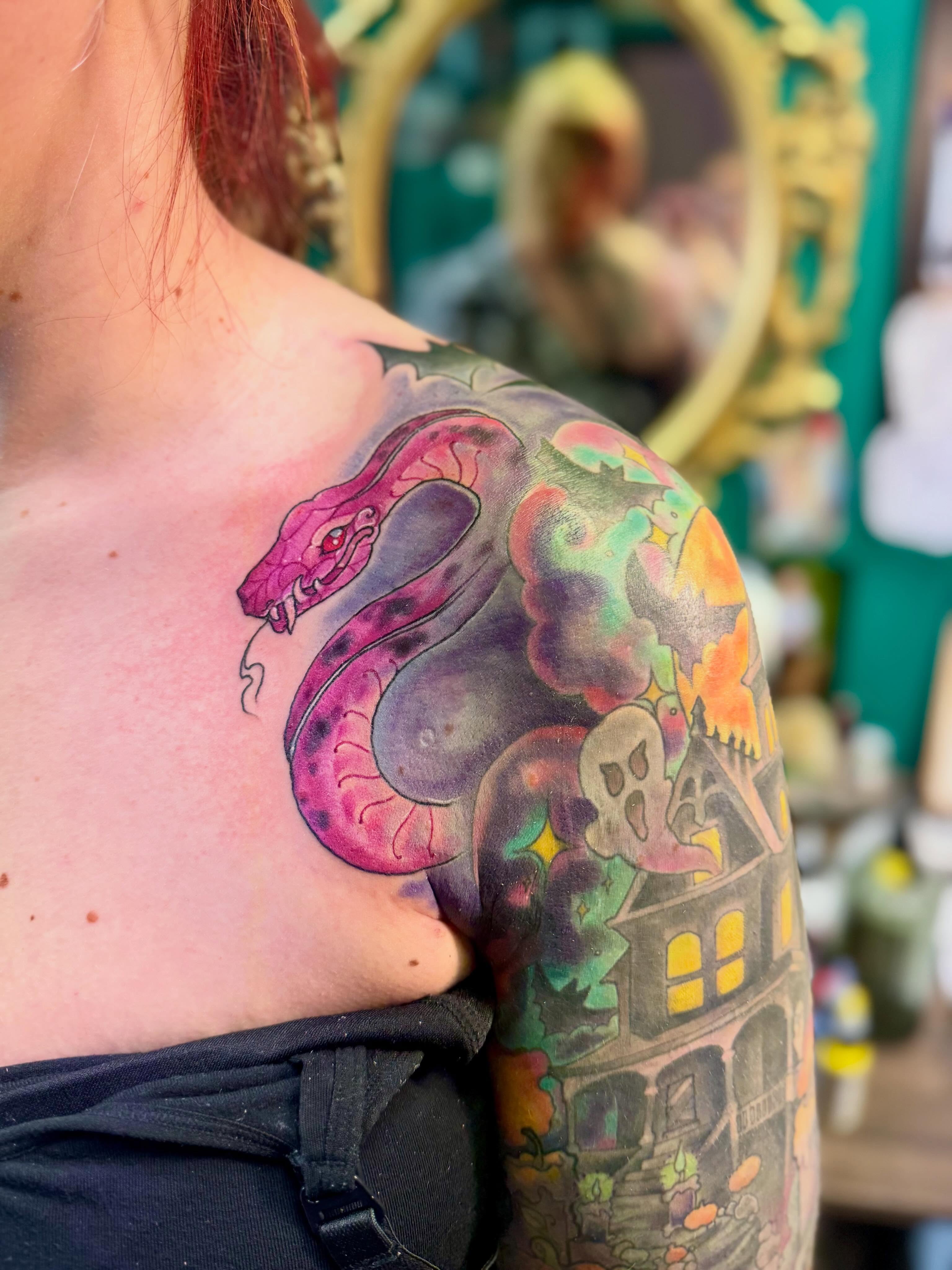 Tattoo by @eileenjoycetattoos — new_school, watercolor