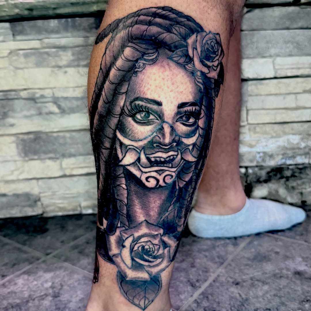 Tattoo by @drmcfrankenstein β black_and_grey, realism