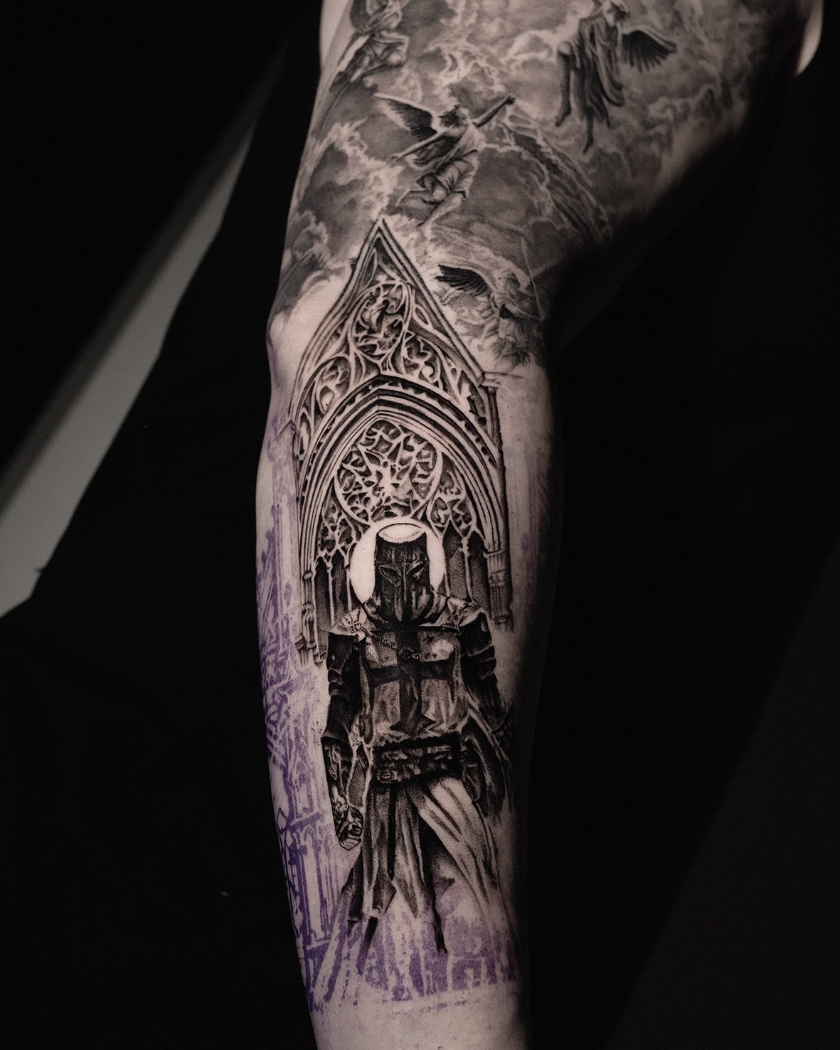 Tattoo by @tattooer_amu — black_and_grey, realism