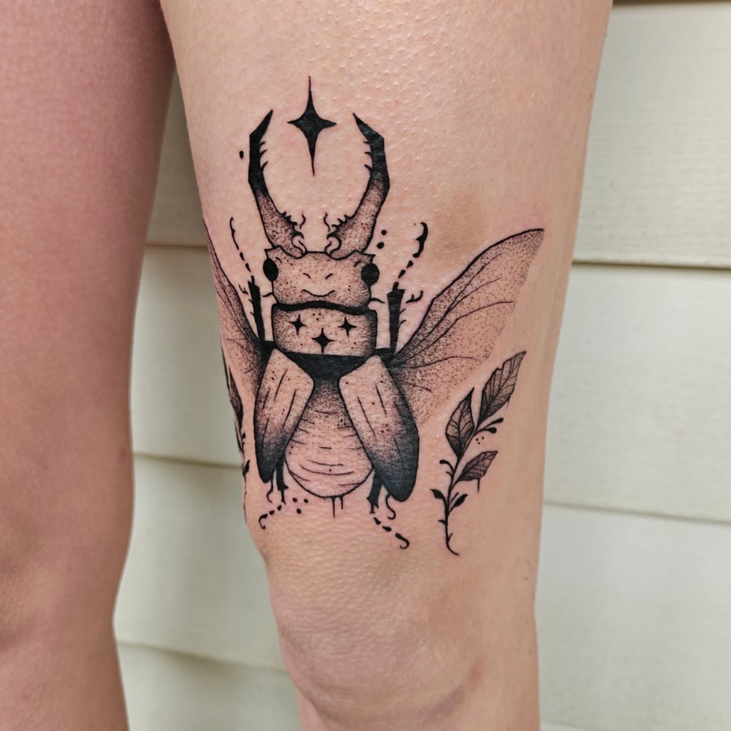 Tattoo by @eightleggedmeg — dotwork
