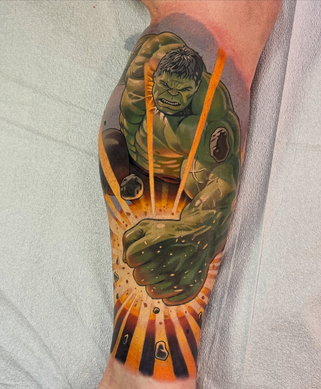 Tattoo by @braddoziertattoos — realism, comic