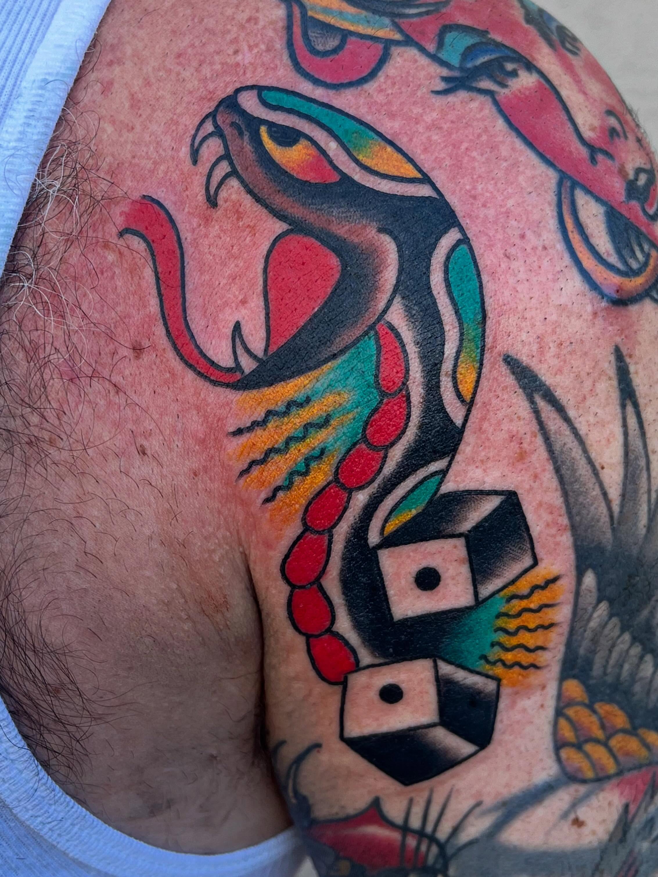 Tattoo by @graham_niles — american_traditional, geometric