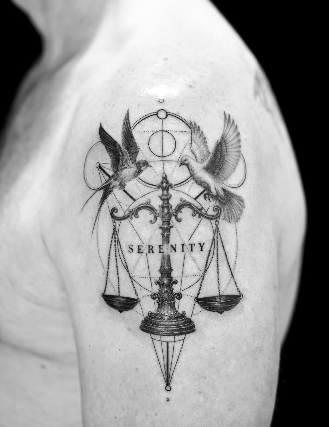 Tattoo by @modoink_reagan — black_and_grey, geometric