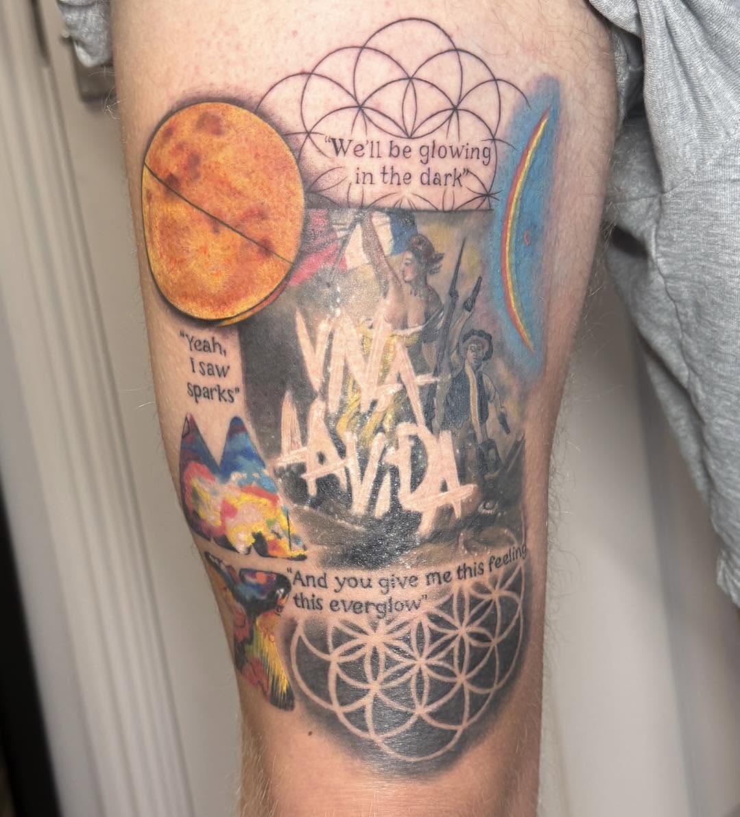 Tattoo by @beccasuetattoo — geometric, illustrative