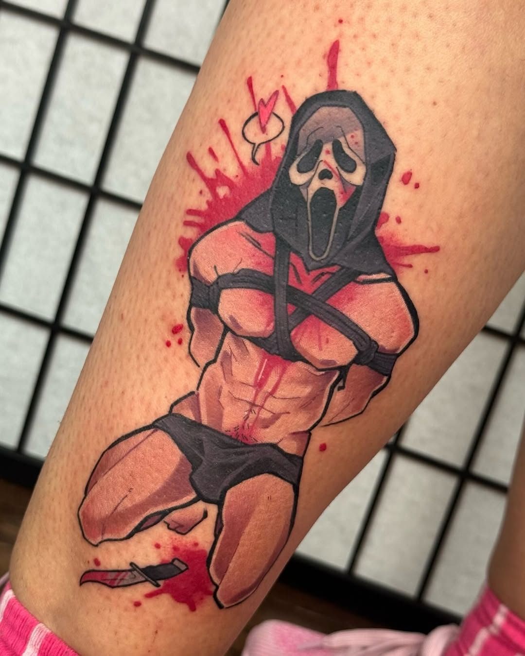 Tattoo by @clwnslvt β new_school, trash_polka