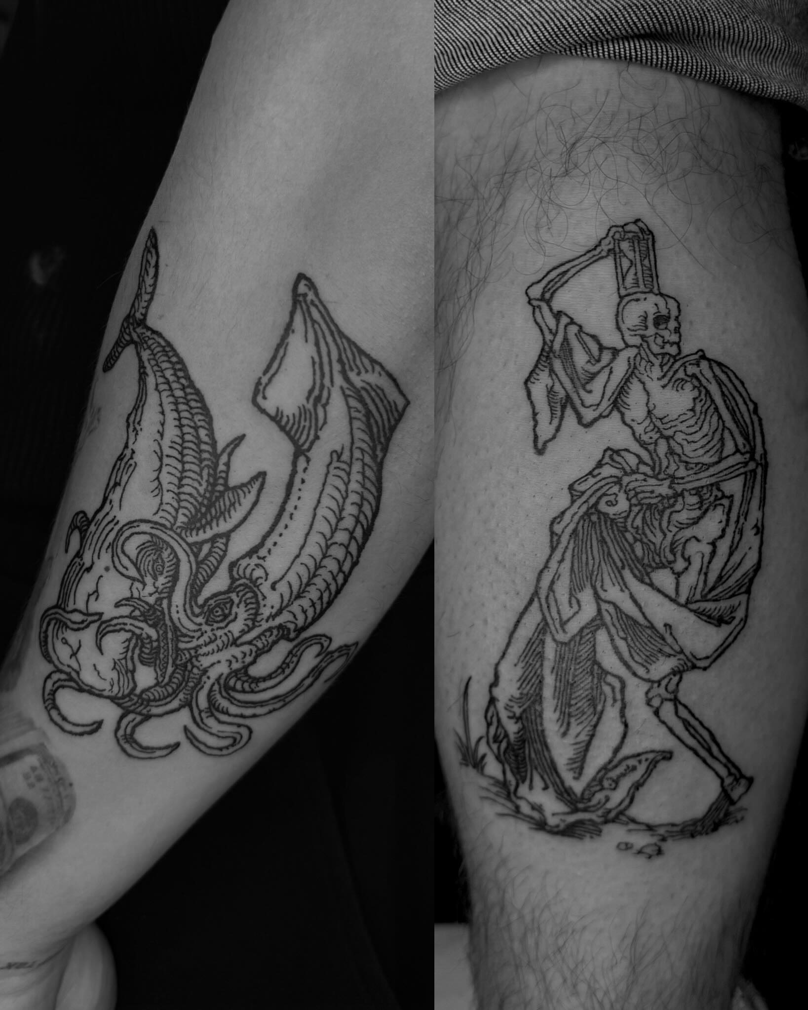 Tattoo by @tt_babaco — black_and_grey