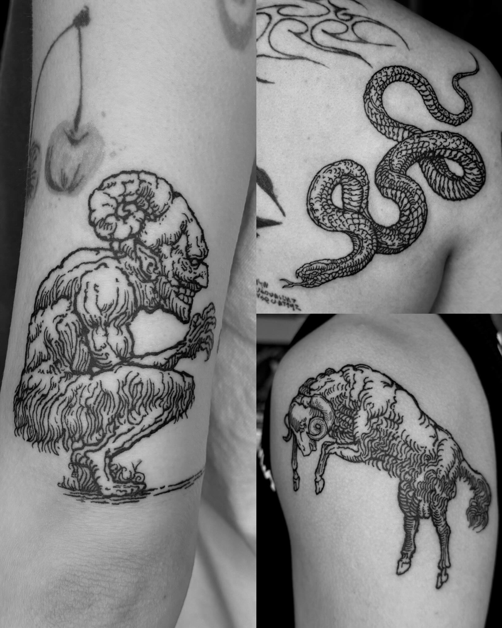 Tattoo by @tt_babaco — black_and_grey