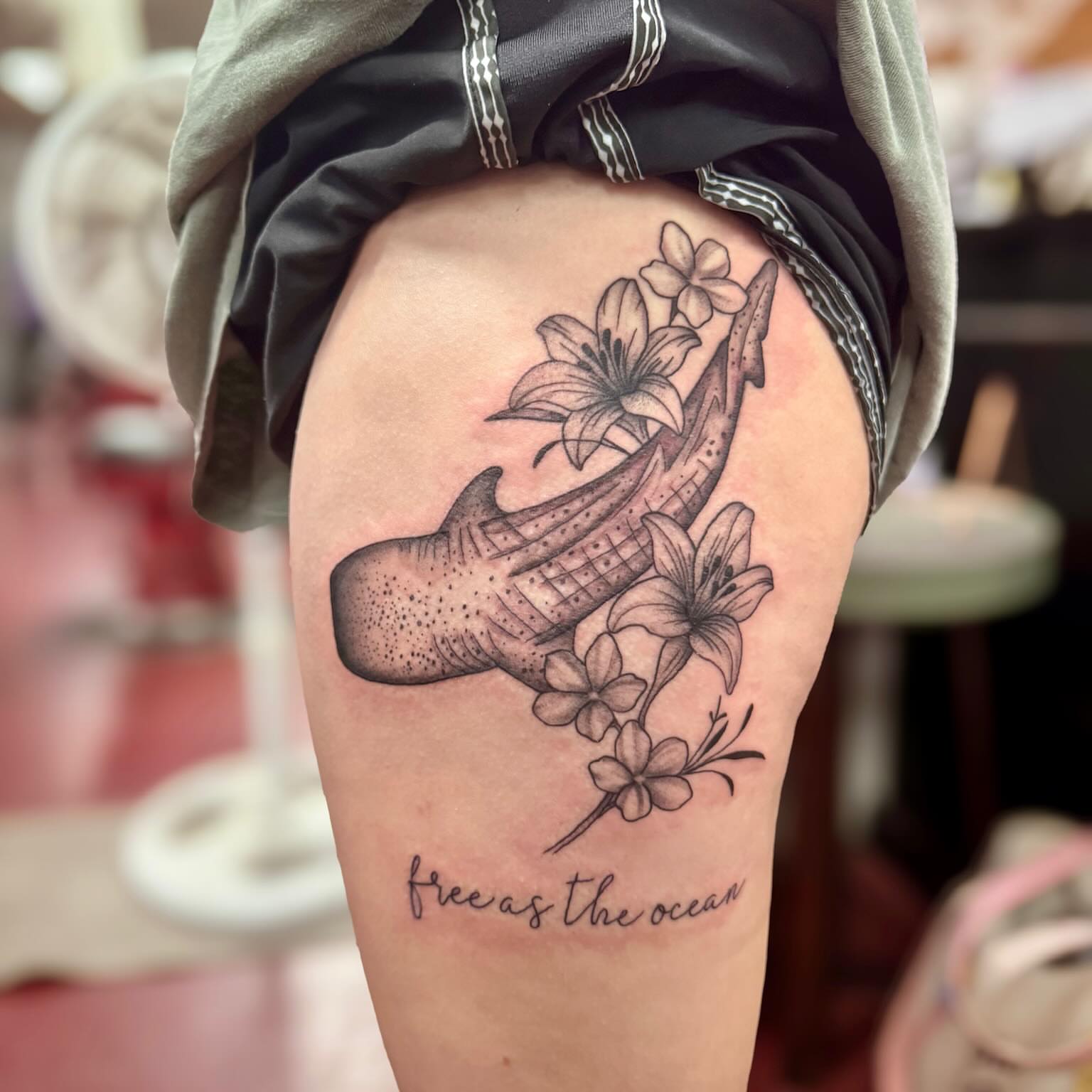 Tattoo by @inkedxlarissa — dotwork, realism