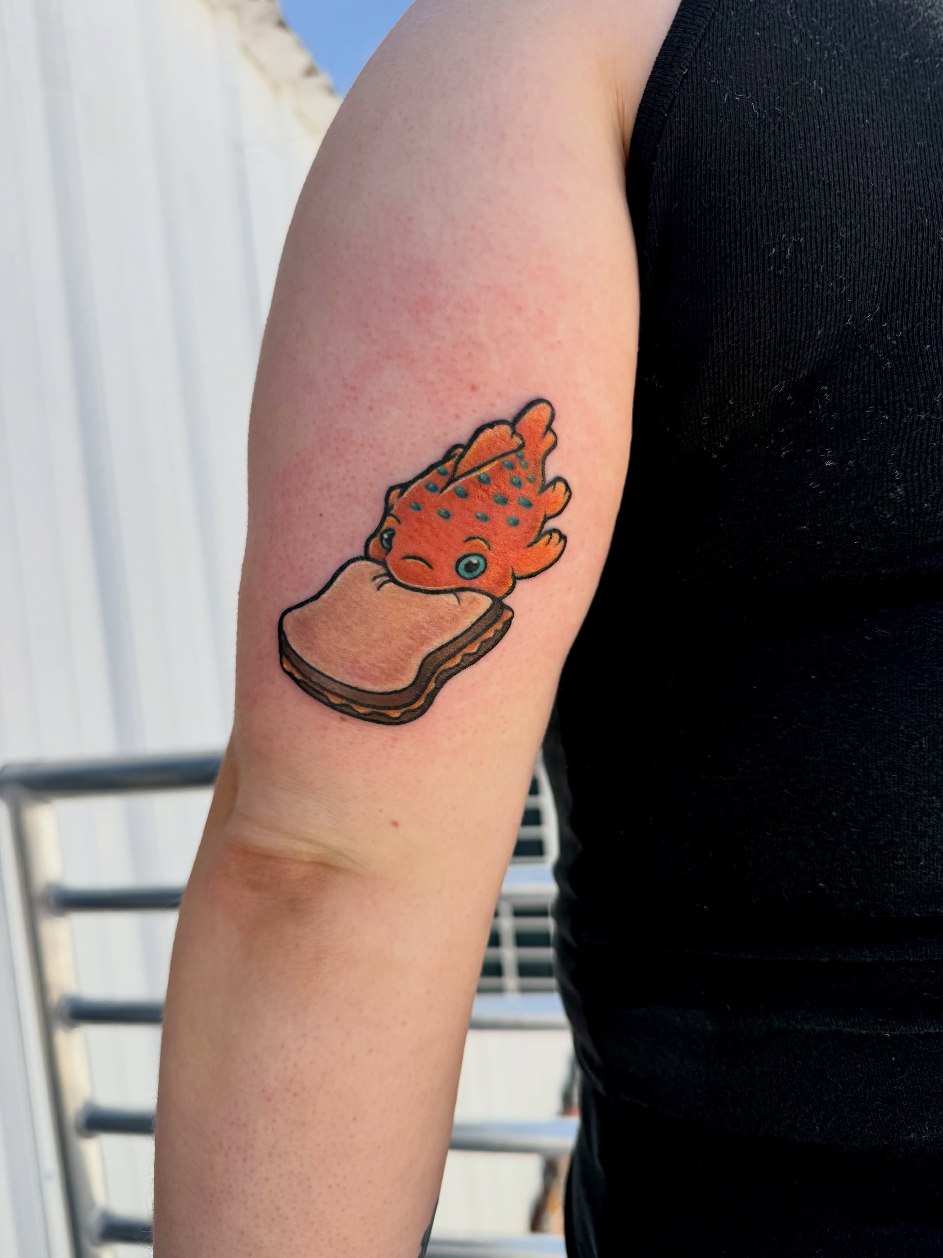 Tattoo by @bsomebodytattoos — dotwork