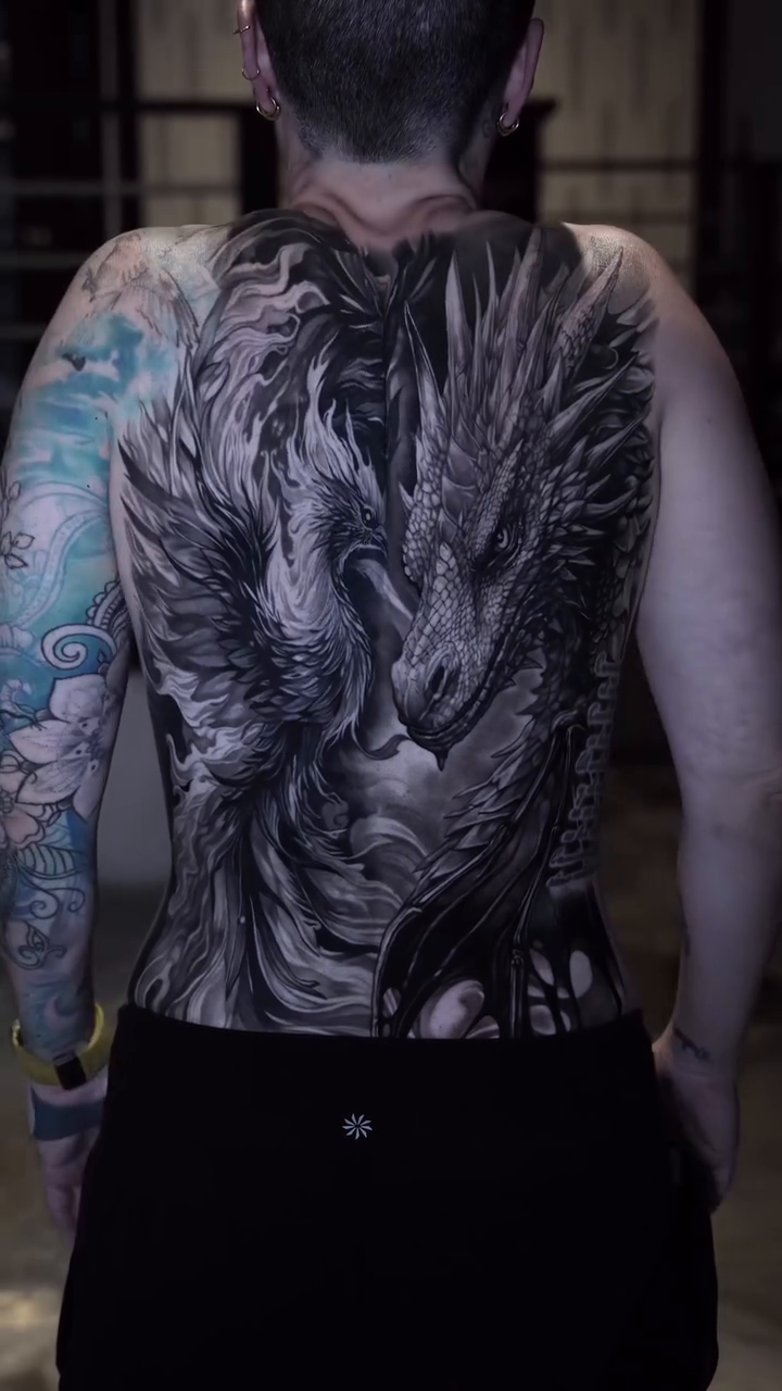 Phoenix realism tattoo by Israel De Jesus Legonier Aguliera